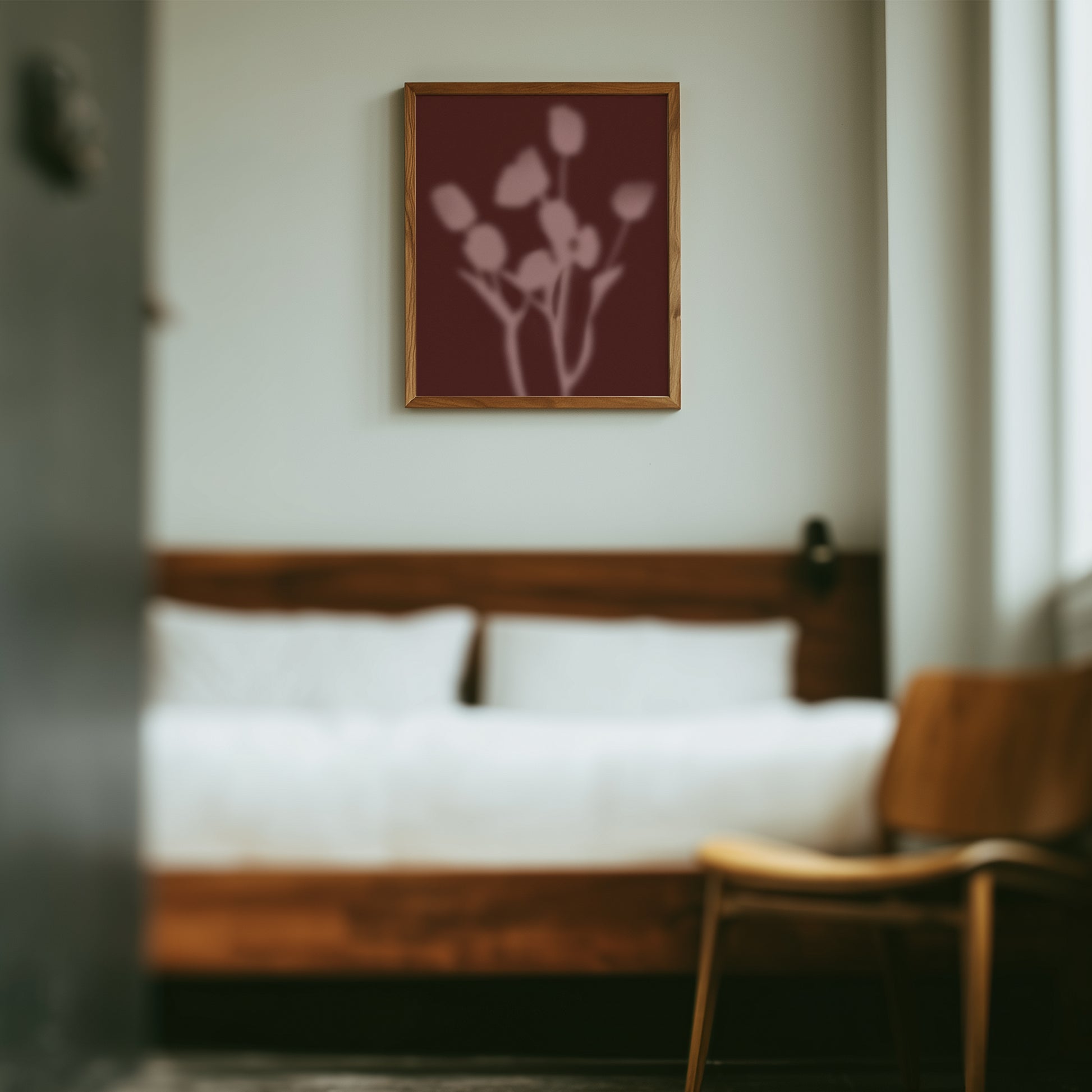 Botanical Silhouette Study - Rosewood