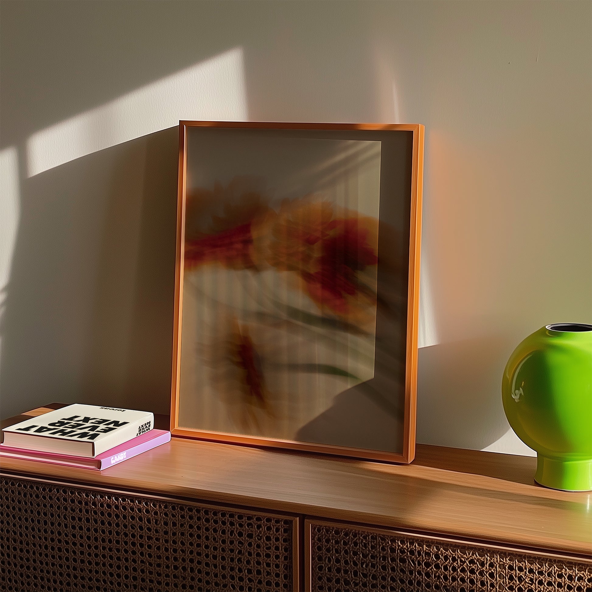 Moody Floral Motion Art Print