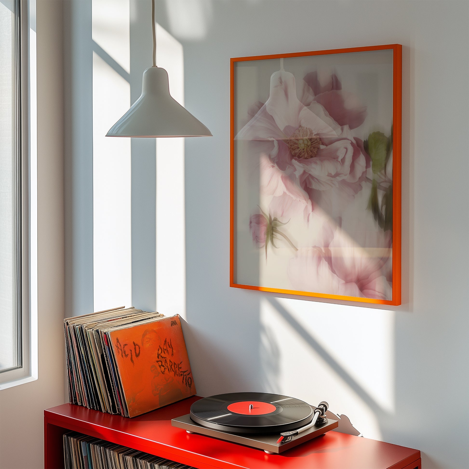 Moody Soft Focus Floral Poster