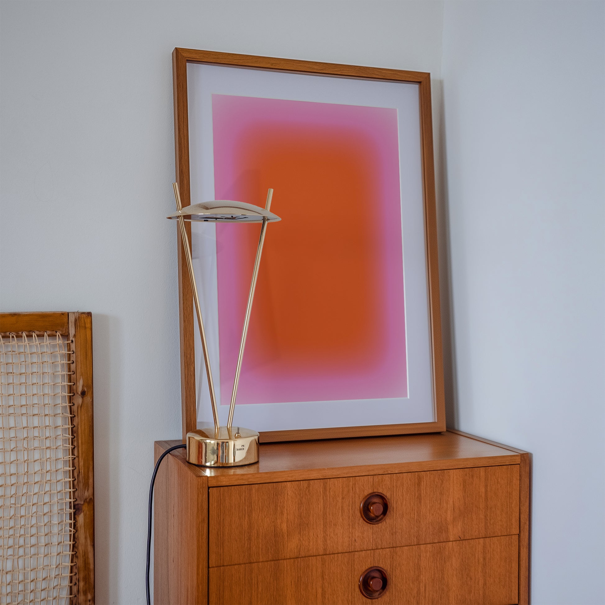 Pink Orange Sunset Art