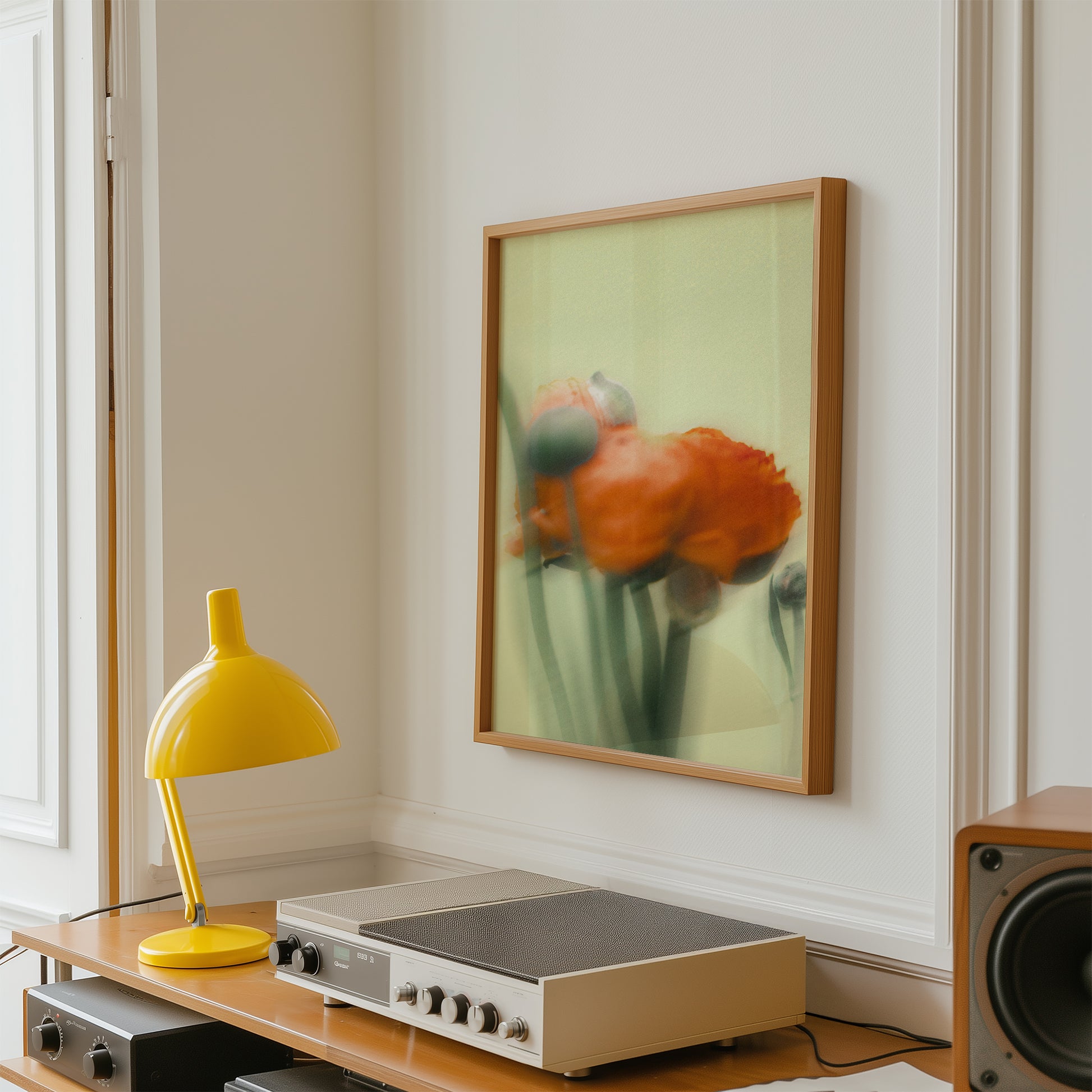 Dreamy Orange Flower Art Print