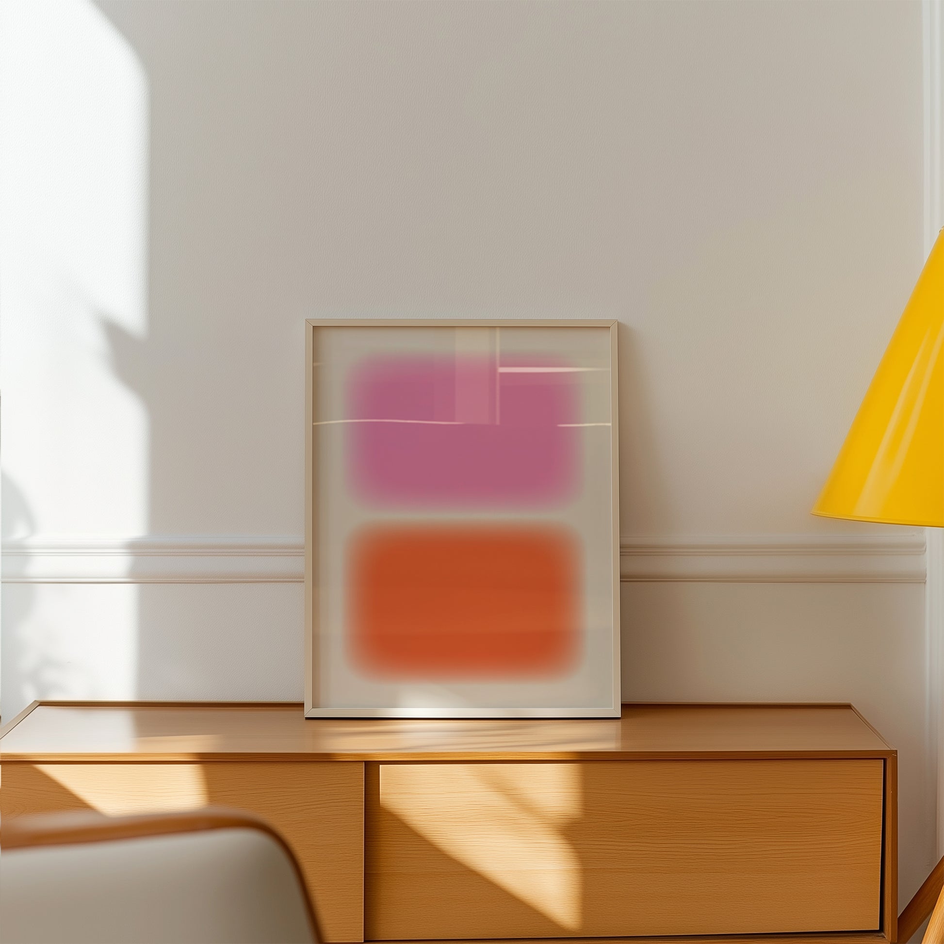 Abstract Color Block Wall Art