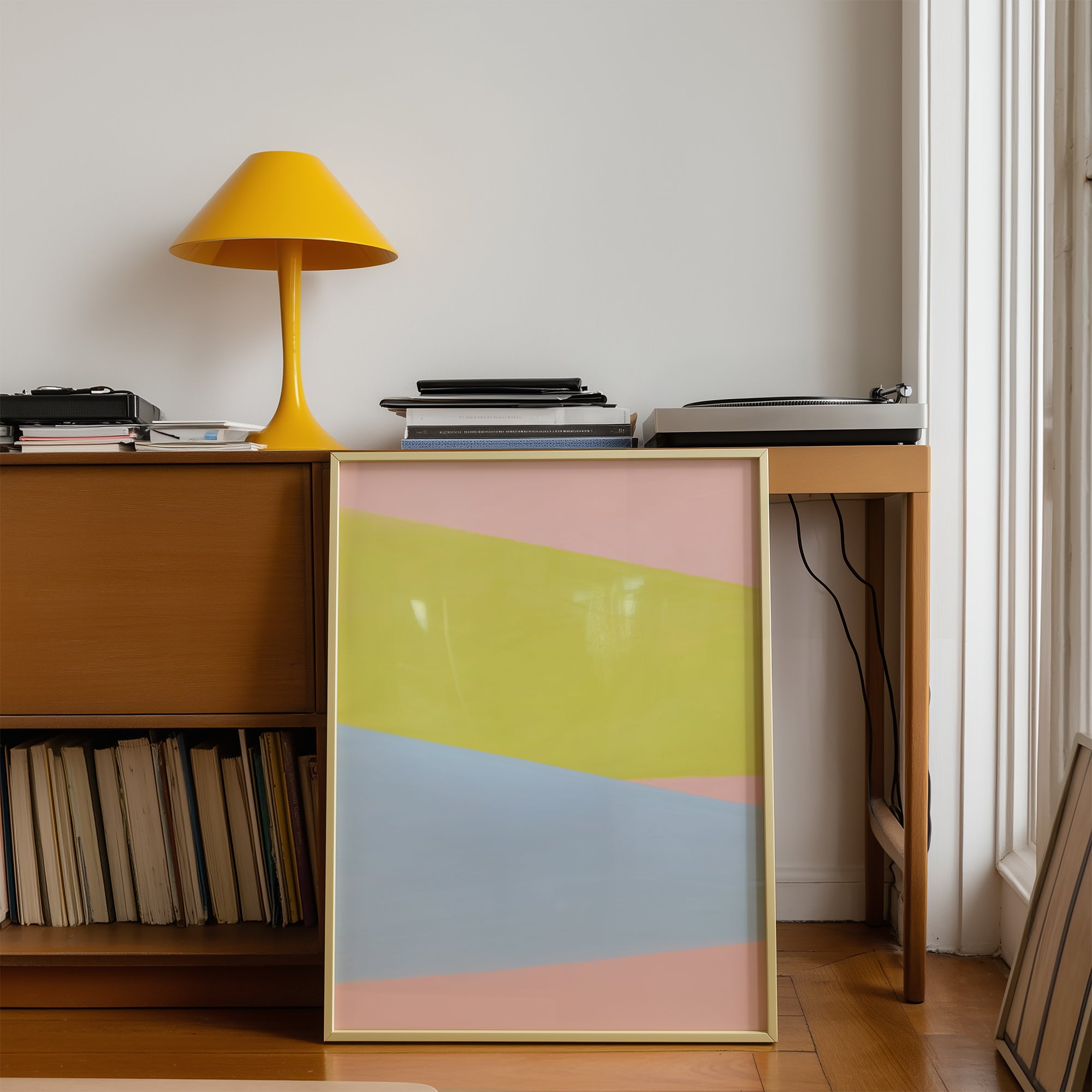 Soft Color Geometric Print