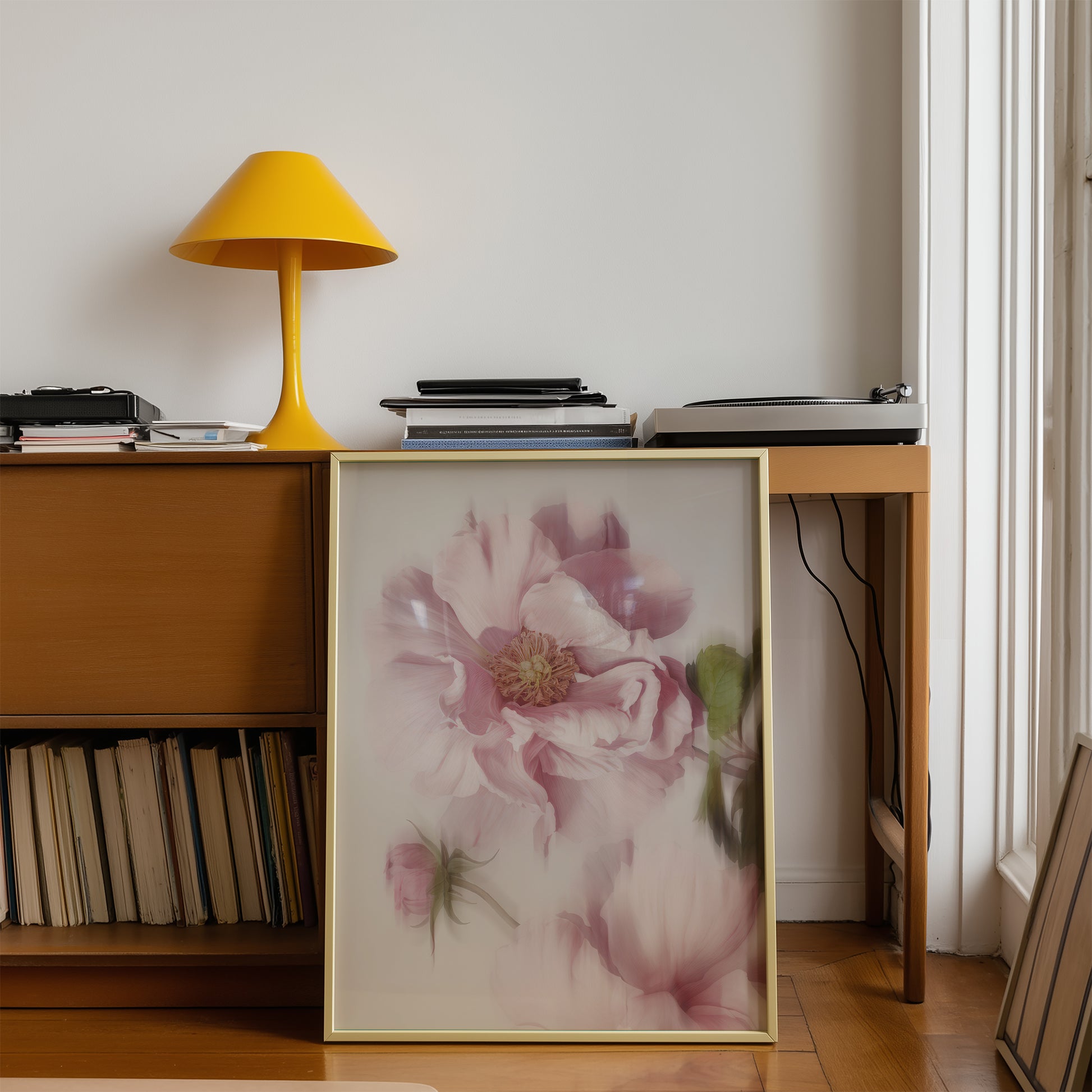Moody Soft Focus Floral Poster