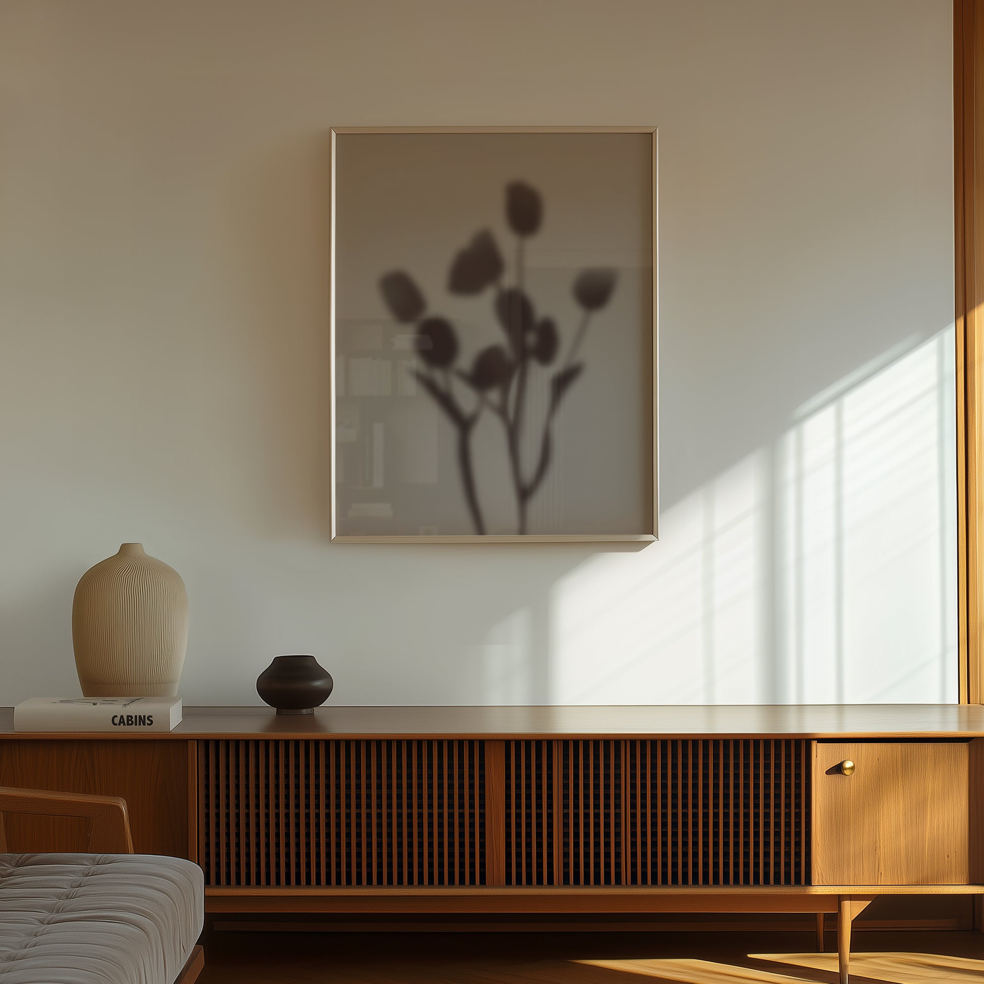 Botanical Silhouette Study - Moon