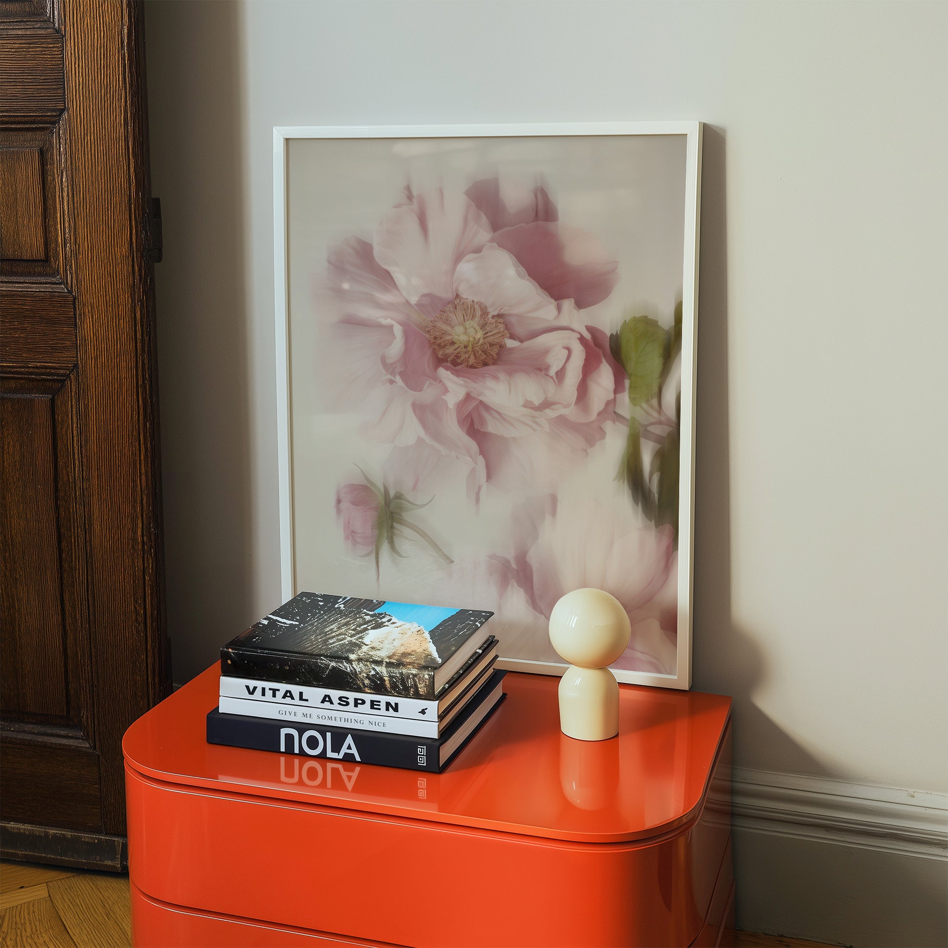 Moody Soft Focus Floral Poster