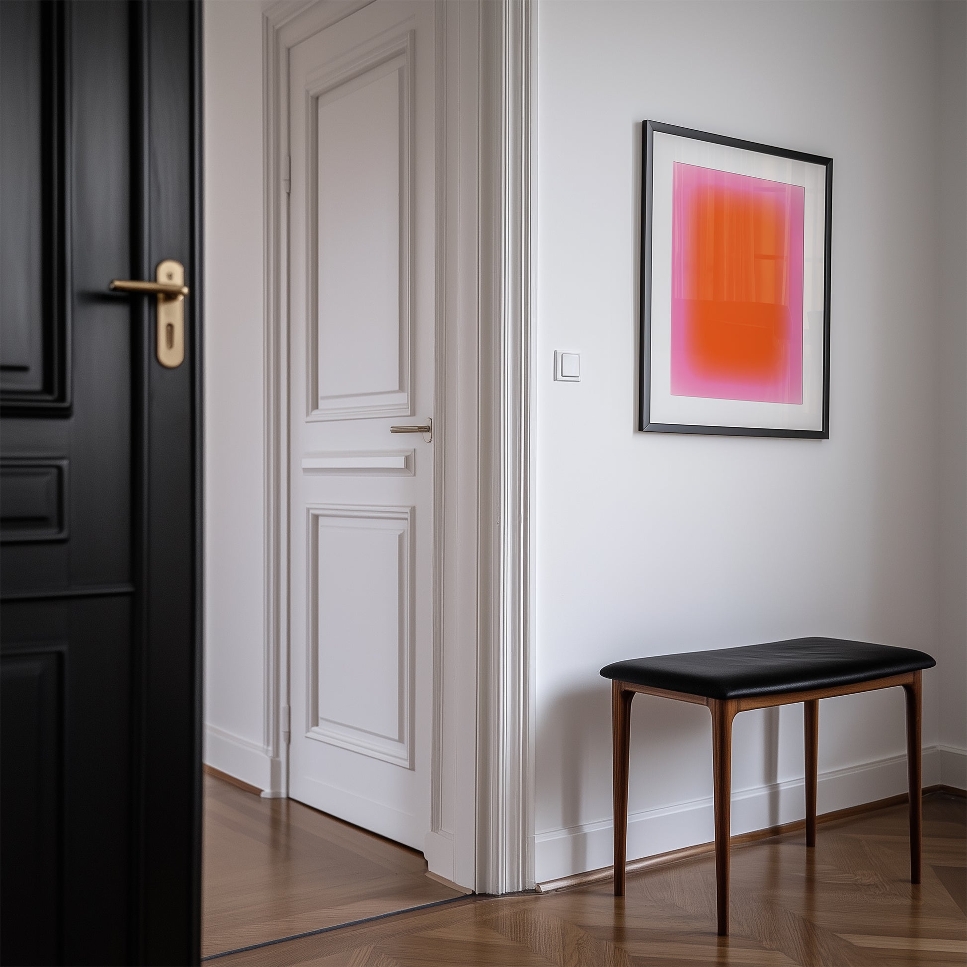 Pink Orange Sunset Art