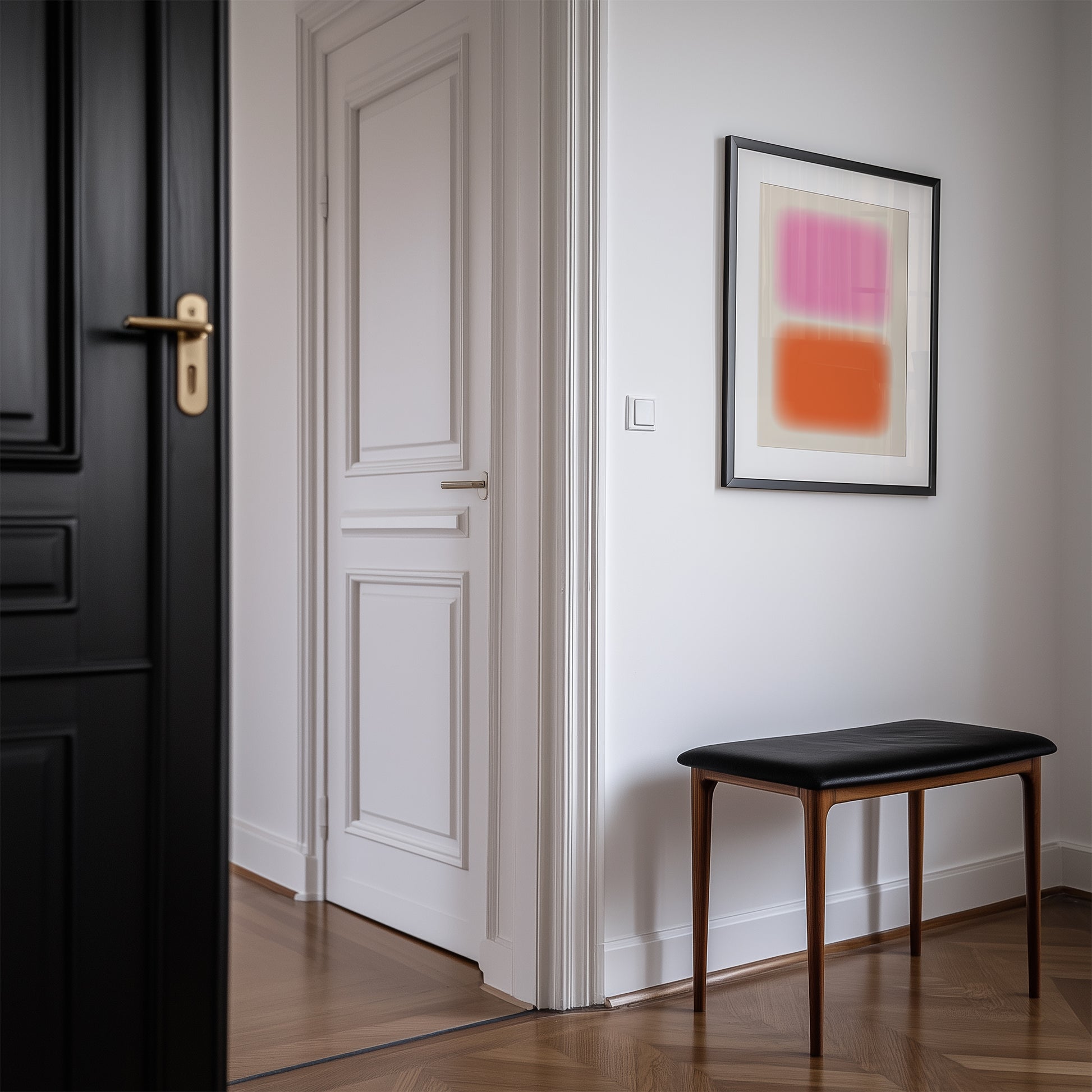Abstract Color Block Wall Art