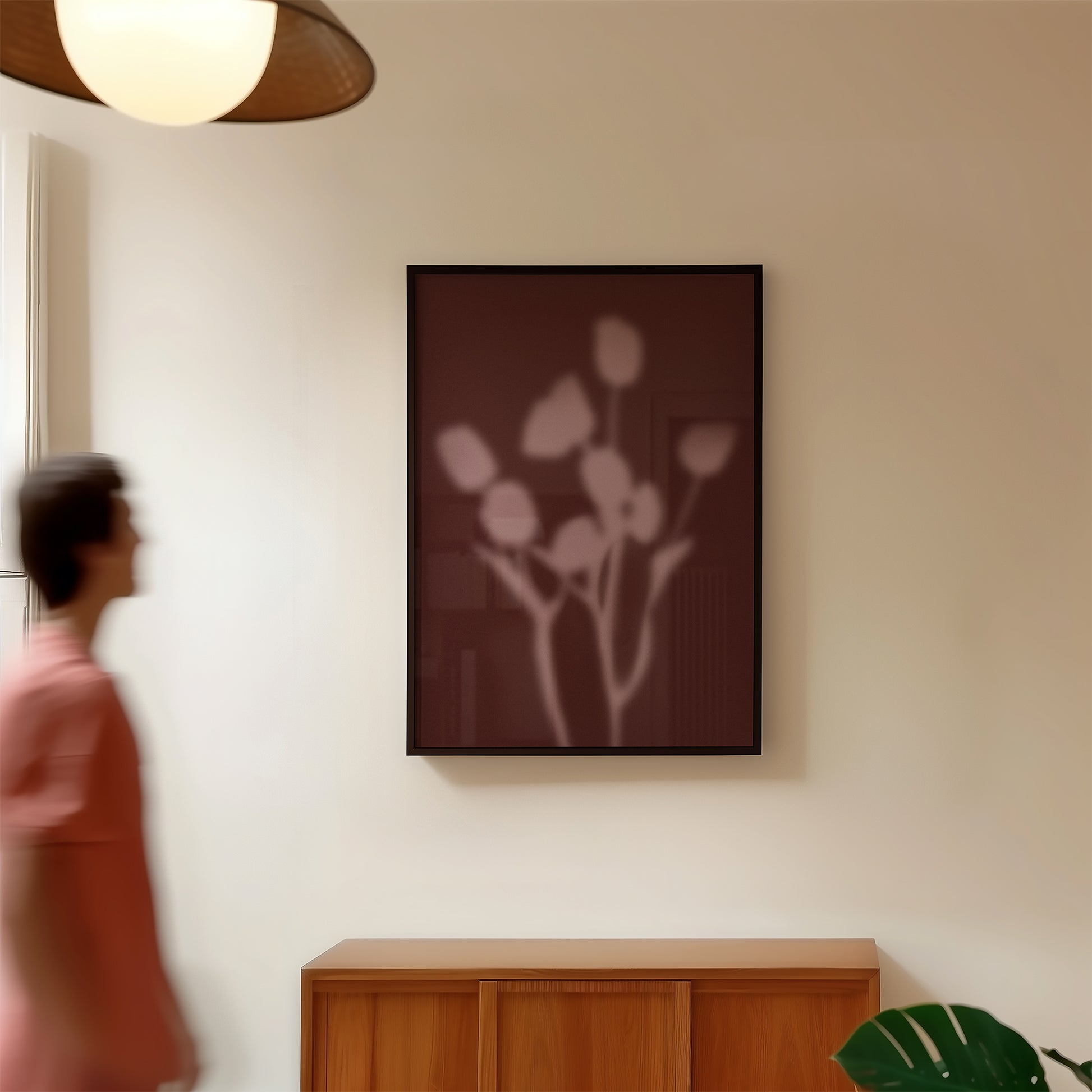 Botanical Silhouette Study - Rosewood