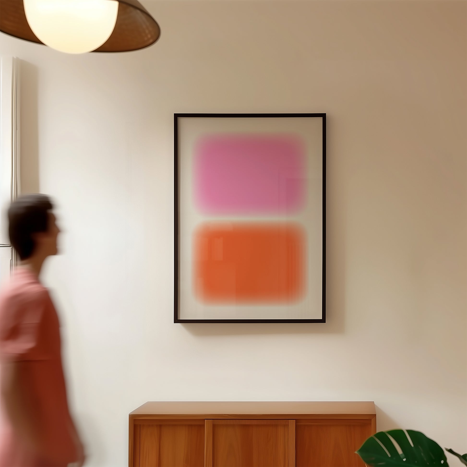 Abstract Color Block Wall Art