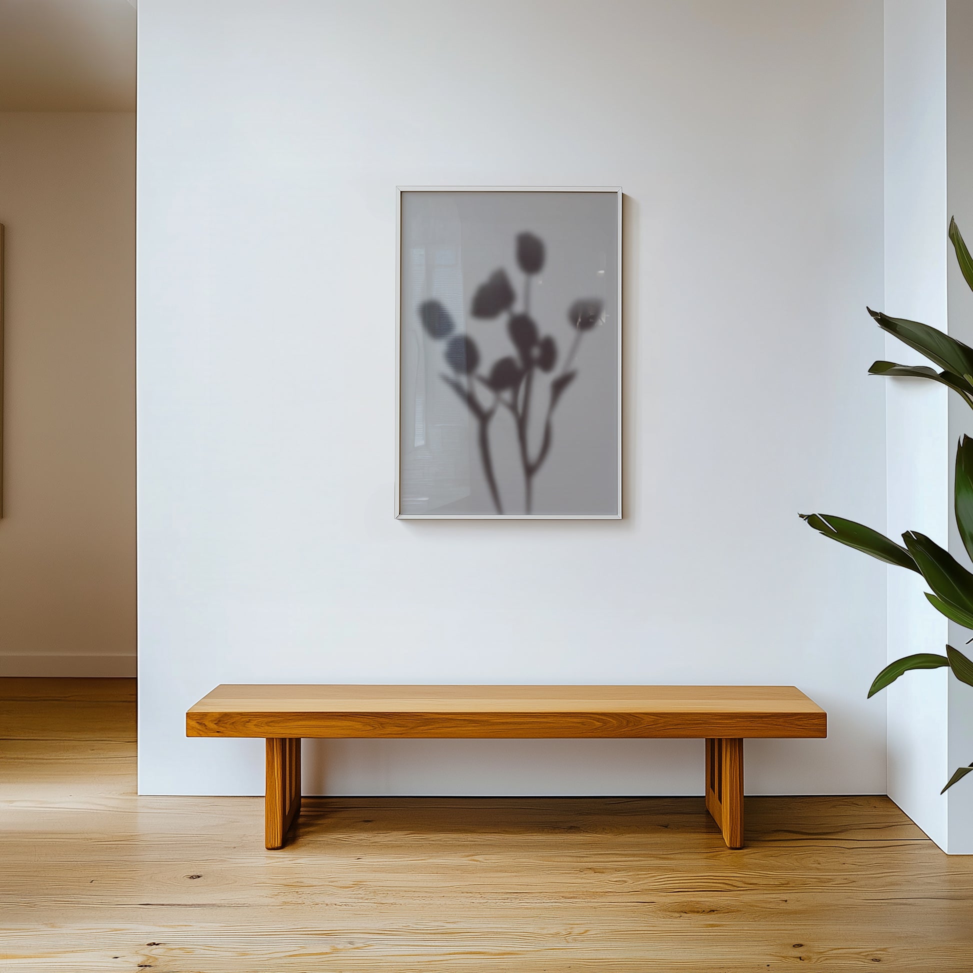 Botanical Silhouette Study - Moon