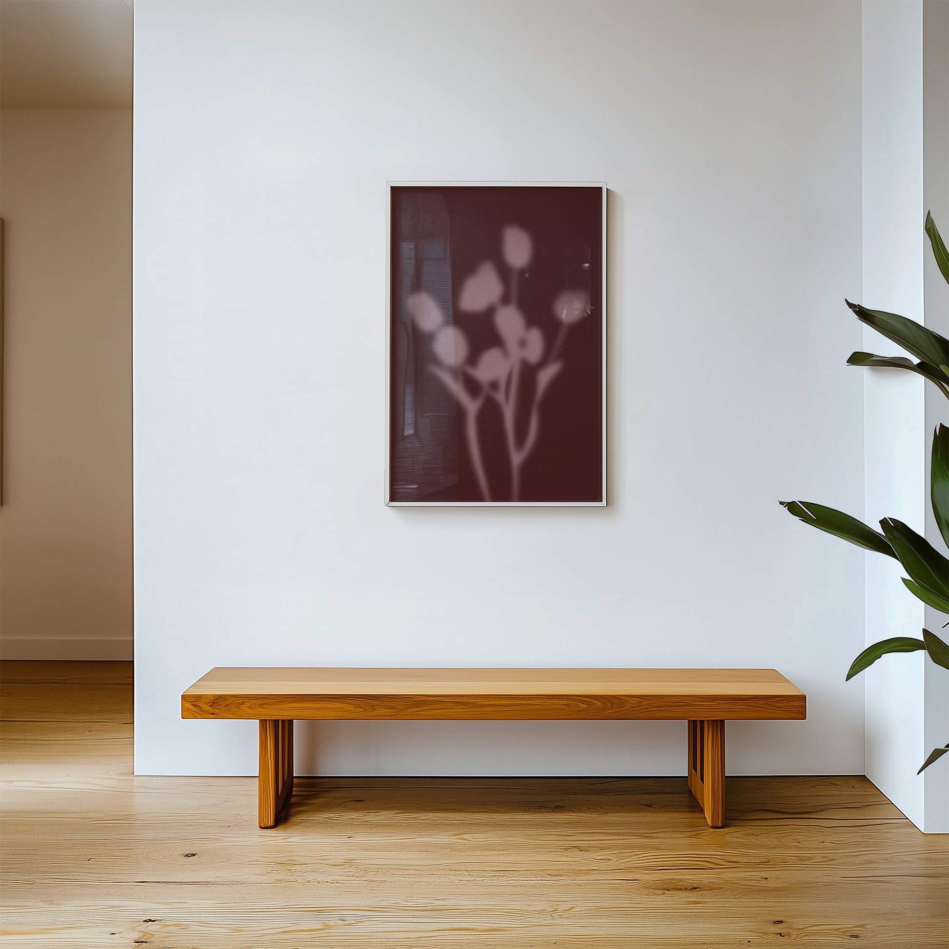 Botanical Silhouette Study - Rosewood