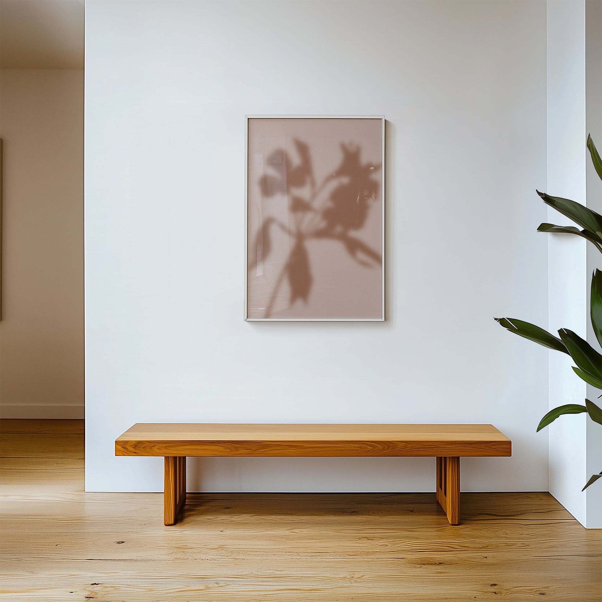 Neutral Botanical Shadow Wall Art