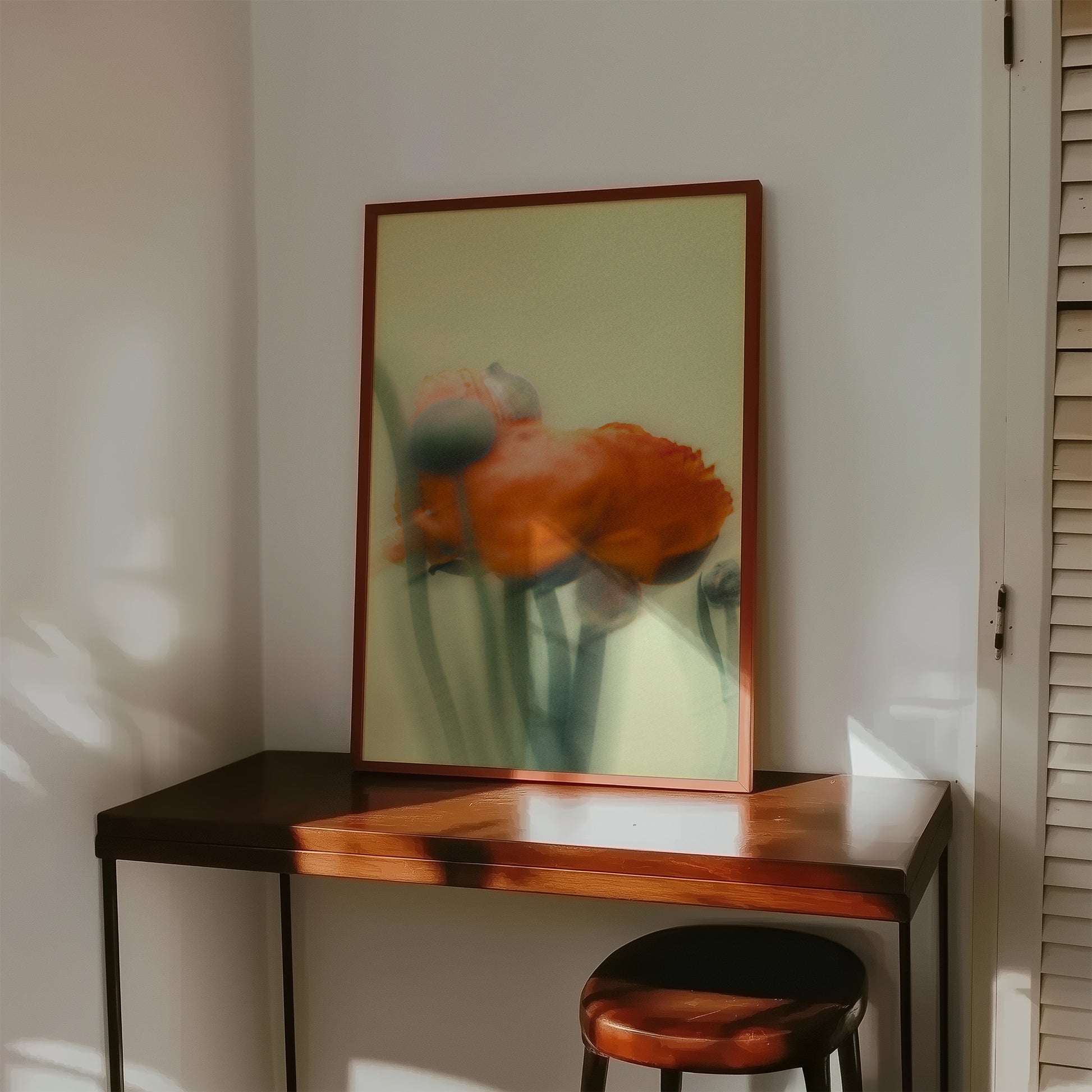Dreamy Orange Flower Art Print