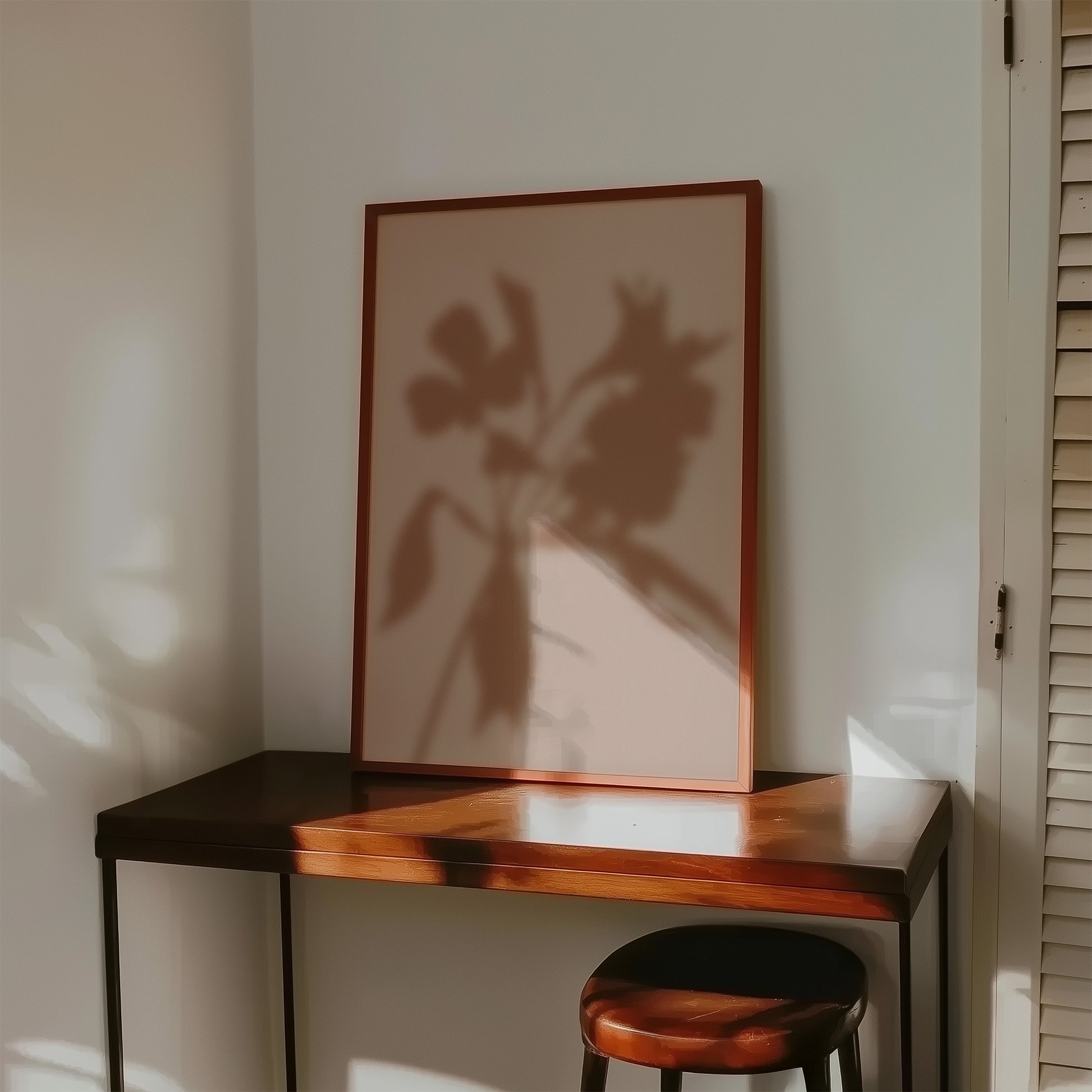 Neutral Botanical Shadow Wall Art