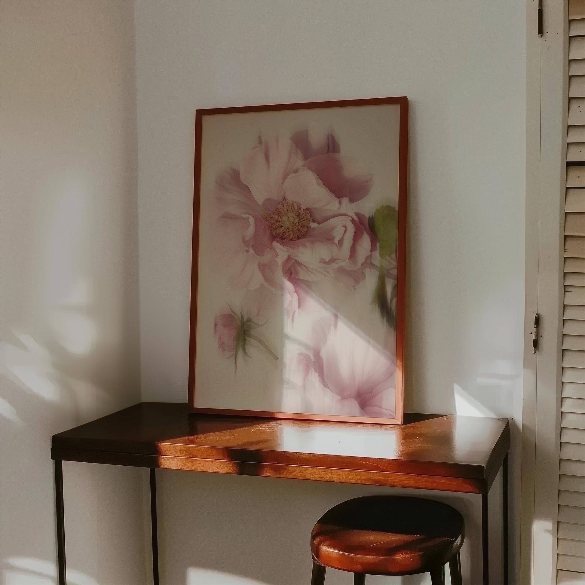 Moody Soft Focus Floral Poster