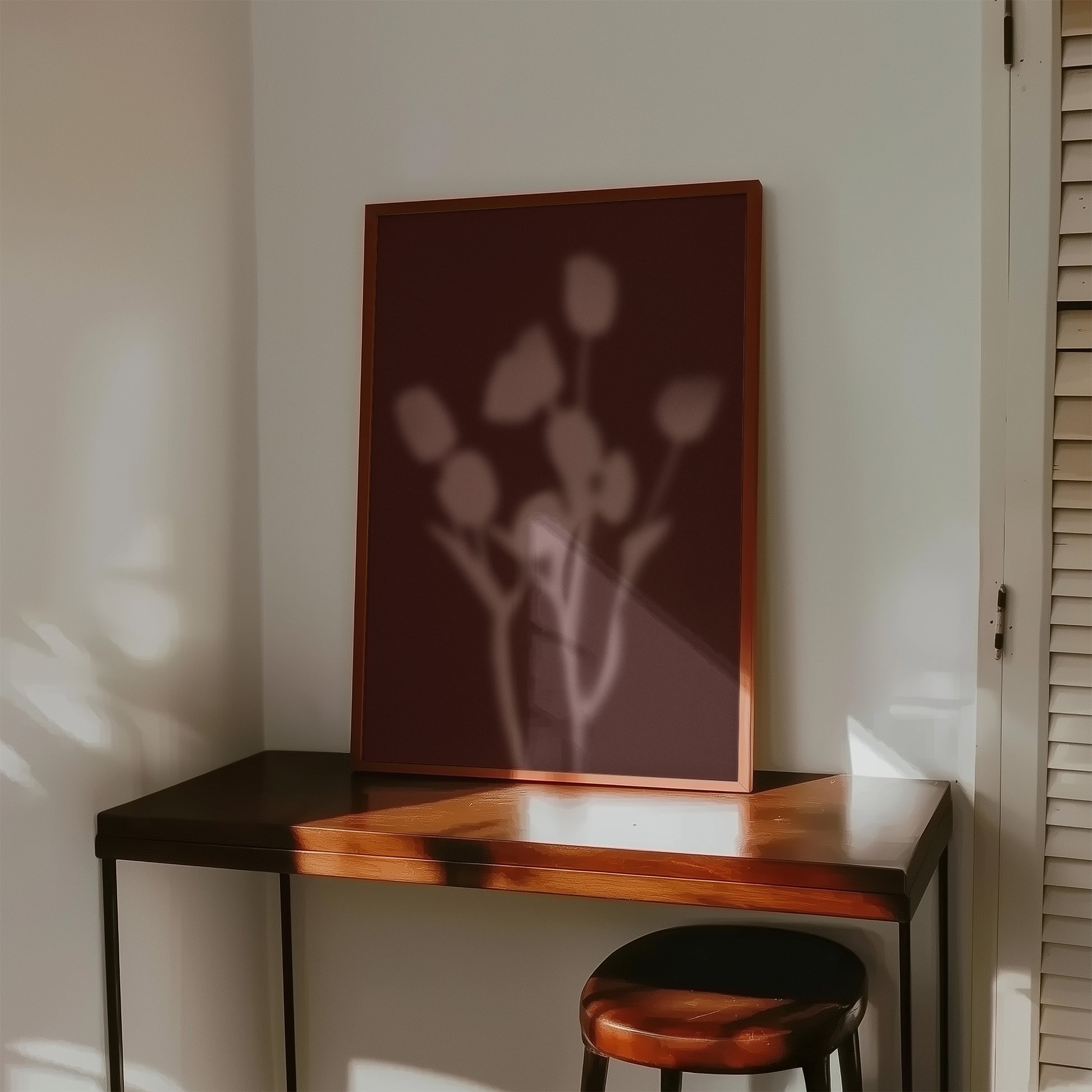 Botanical Silhouette Study - Rosewood
