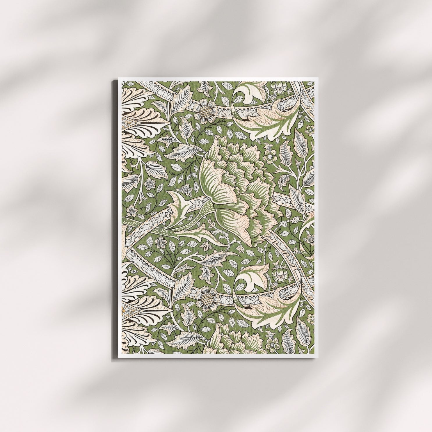 Vintage Floral Green Leaf Pattern (Digital Download)