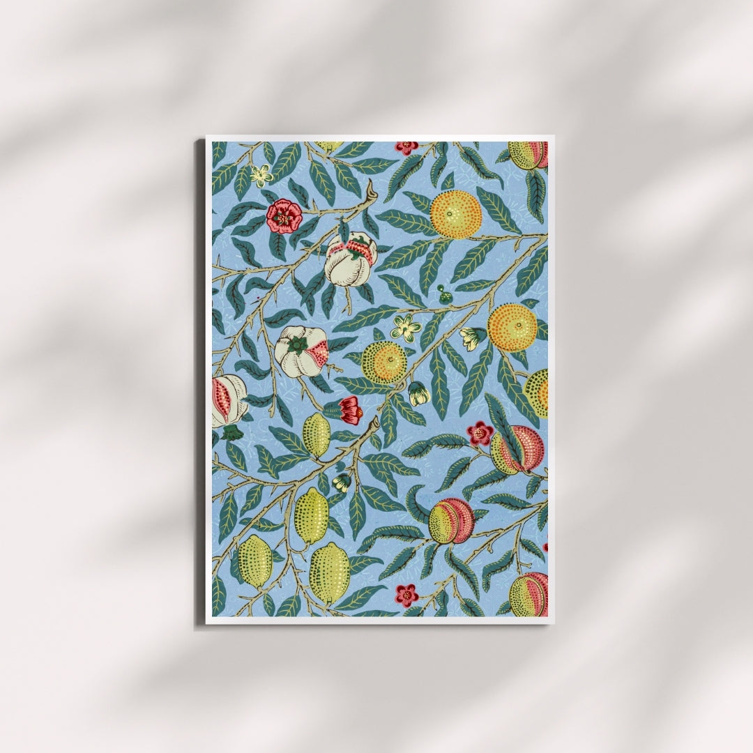 Blue Botanical Fruit Art Print (Digital Download)