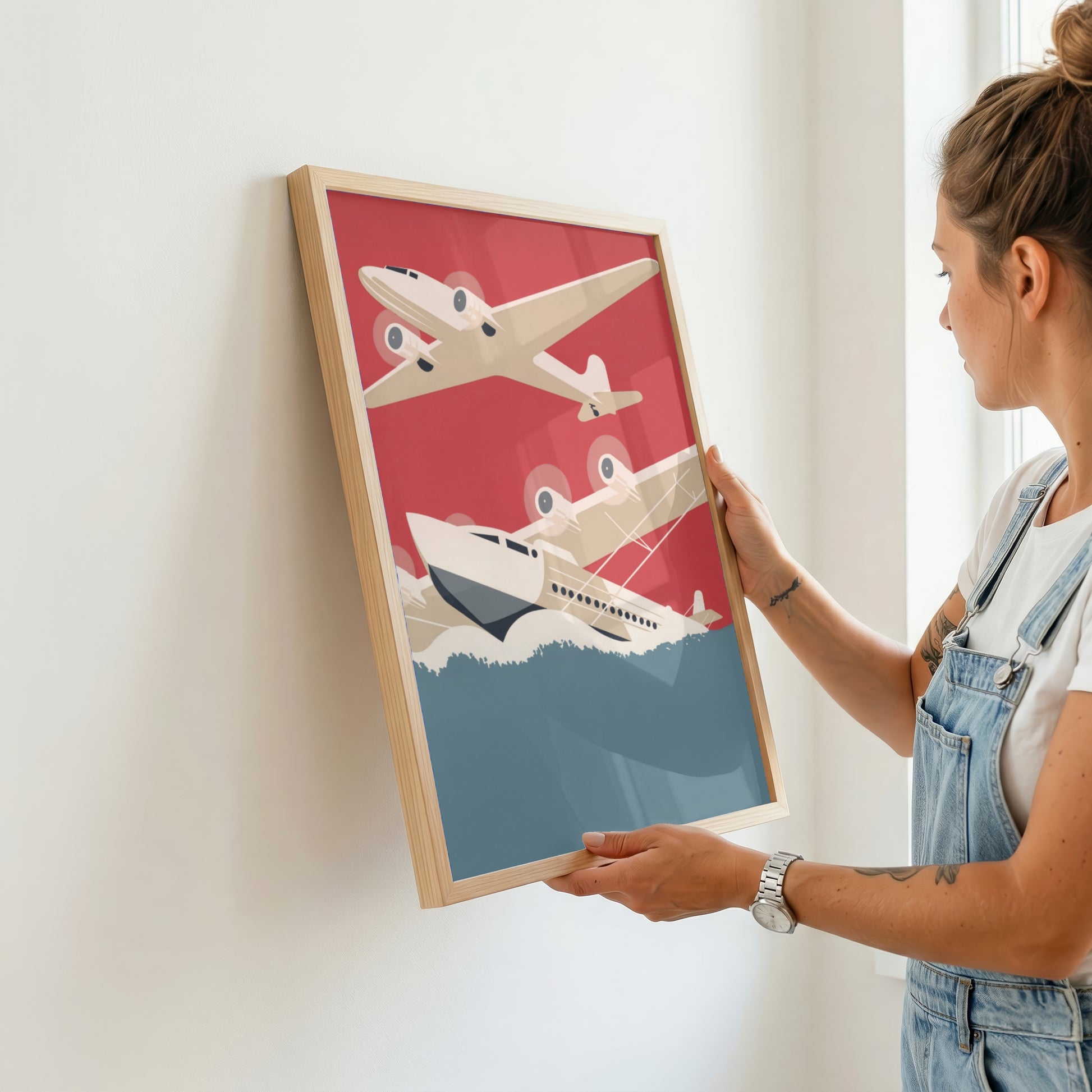 Retro Aircraft Illustration (Digital Download)