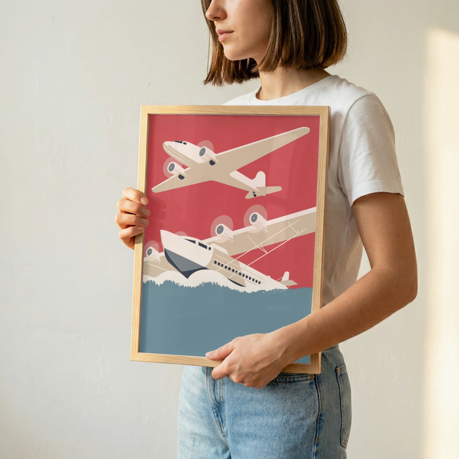 Retro Aircraft Illustration (Digital Download)
