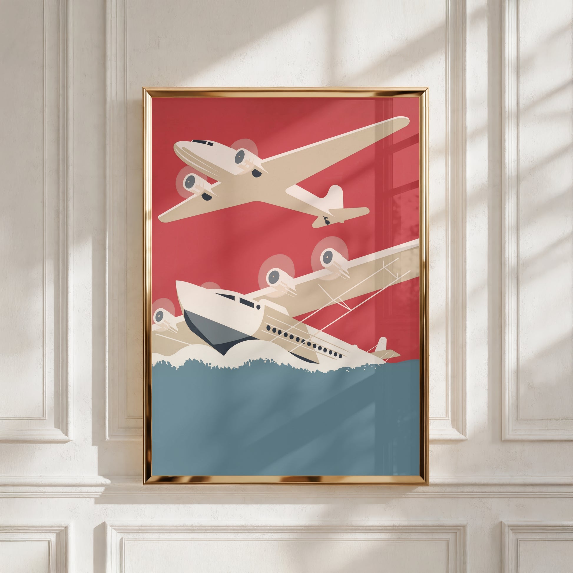 Retro Aircraft Illustration (Digital Download)