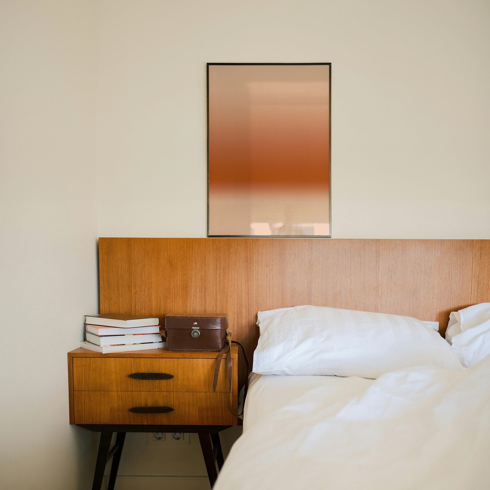 Terracotta Horizon | Brown Abstract Art Print