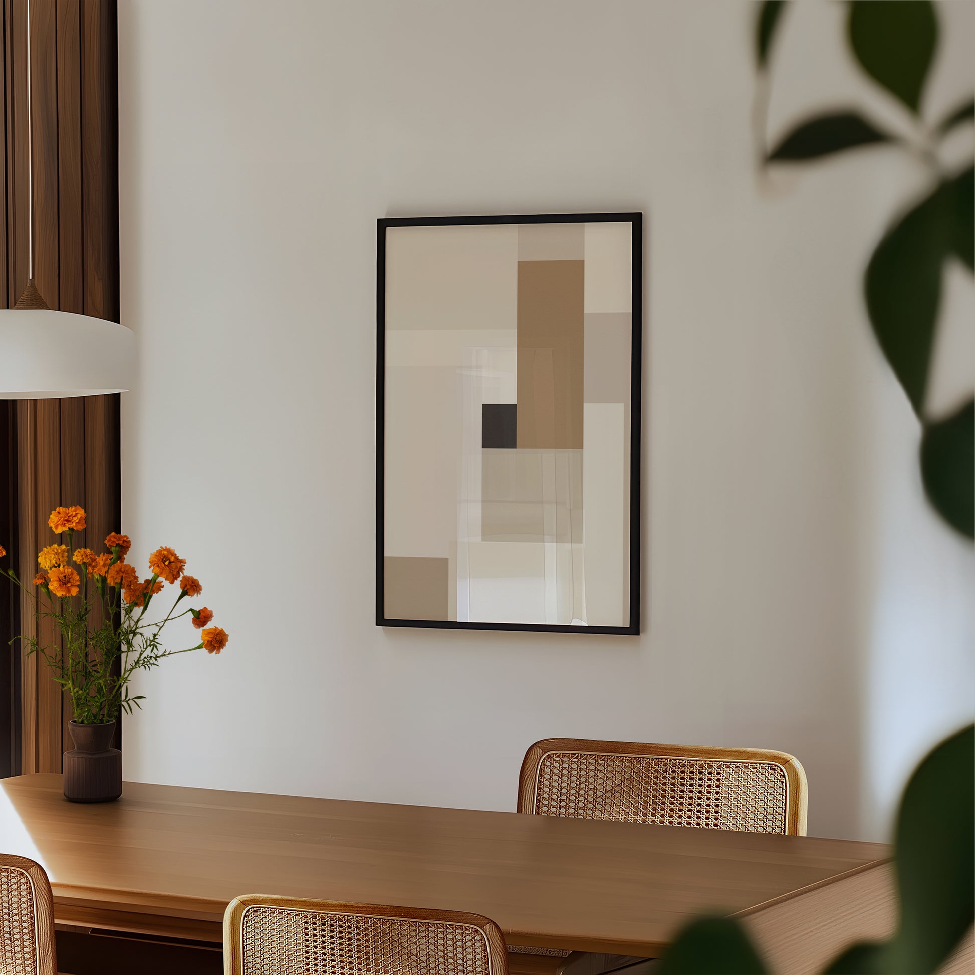Quiet Structure: Neutral Geometric Art