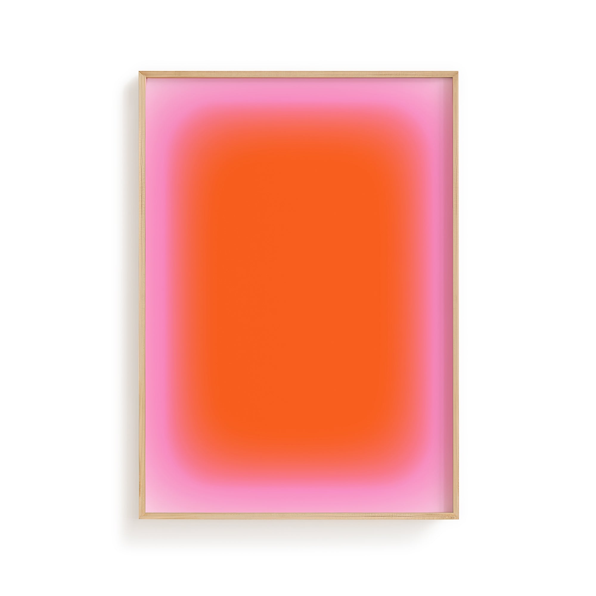 Pink Orange Sunset Art
