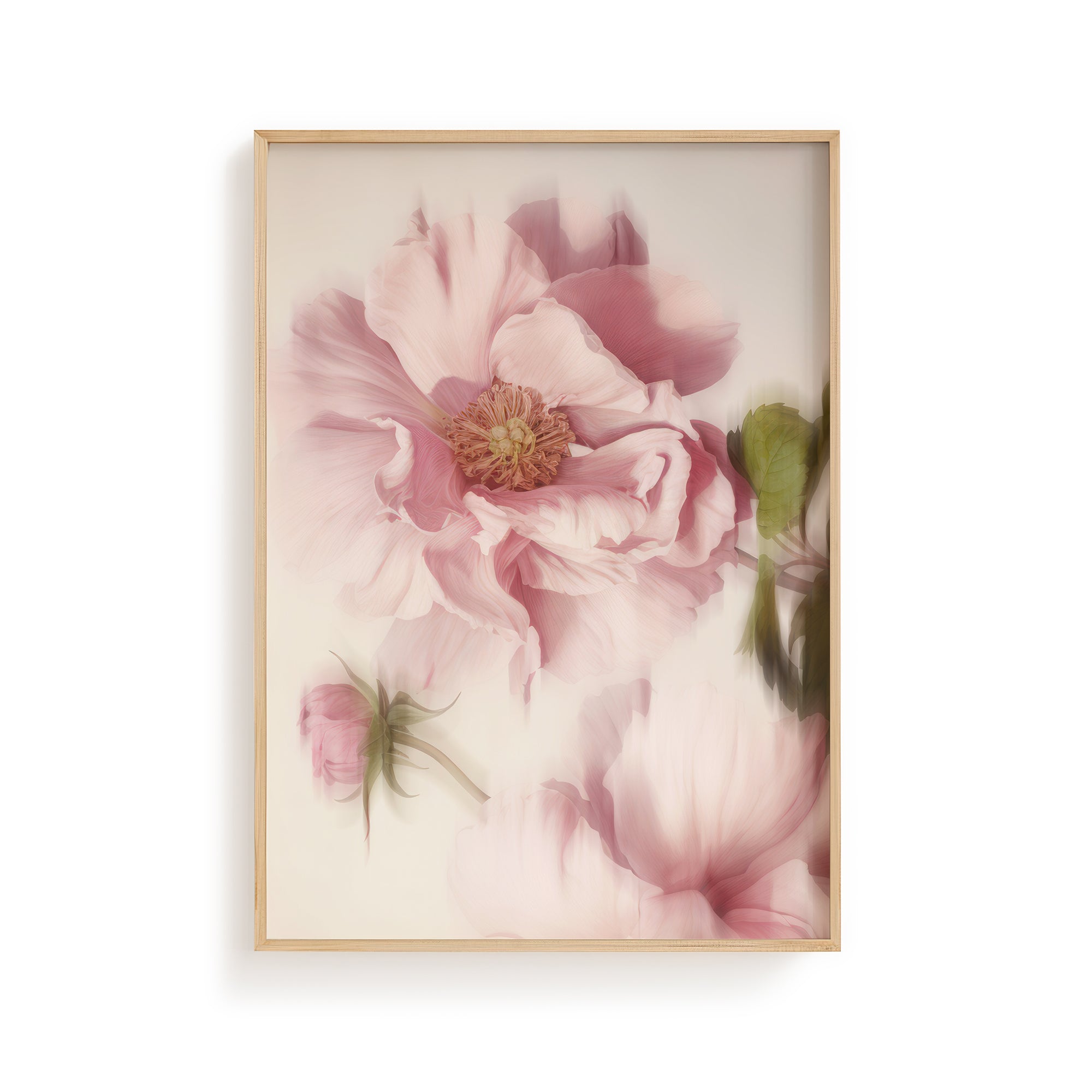 Moody Soft Focus Floral Poster