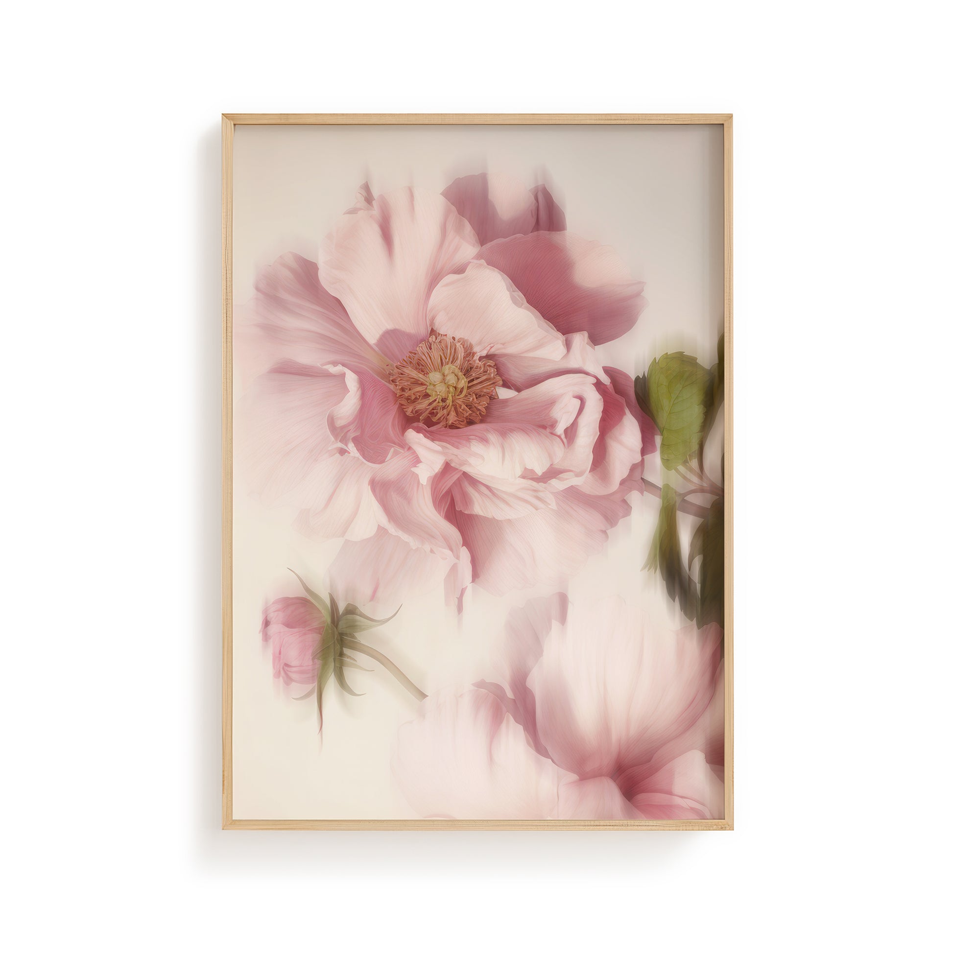 Moody Soft Focus Floral Poster