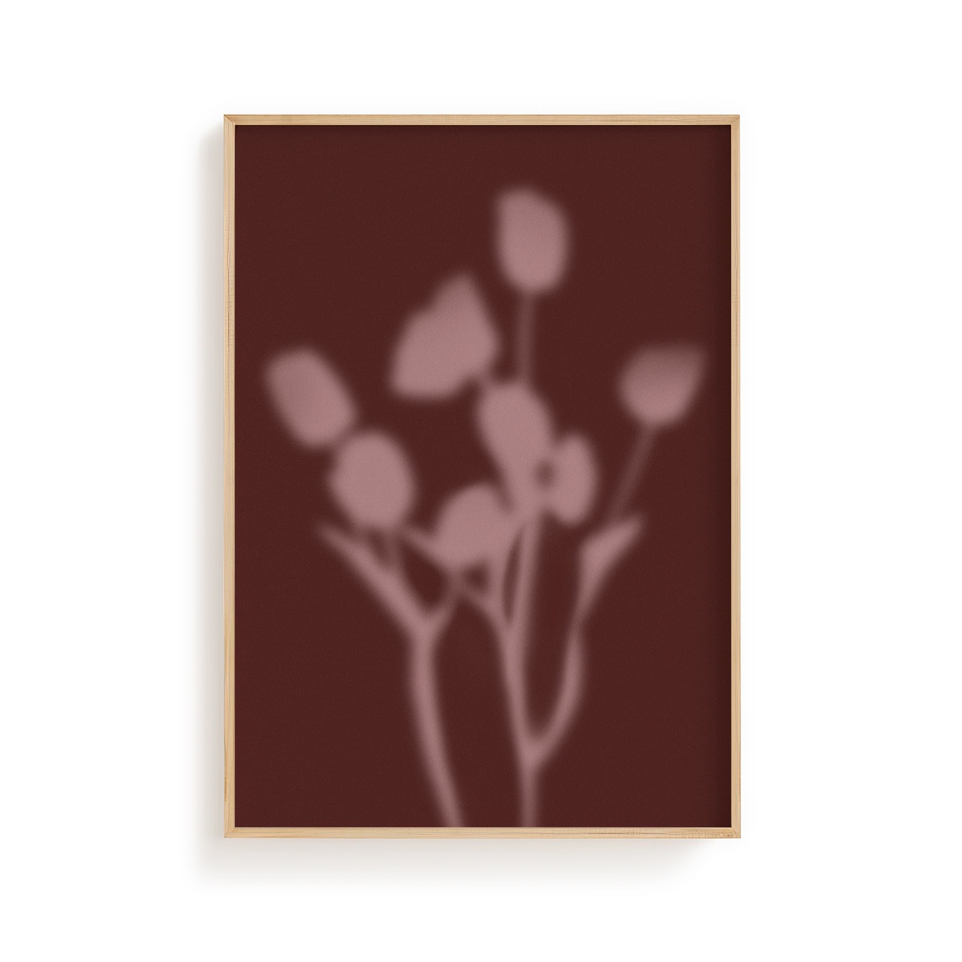 Botanical Silhouette Study - Rosewood