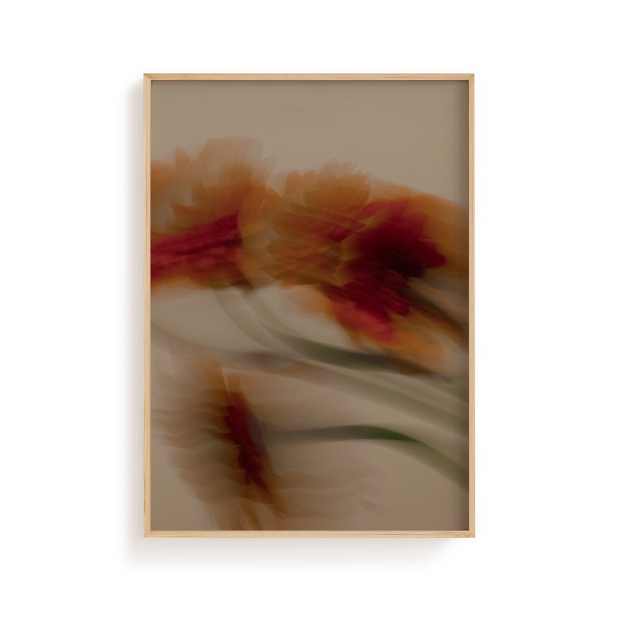Moody Floral Motion Art Print