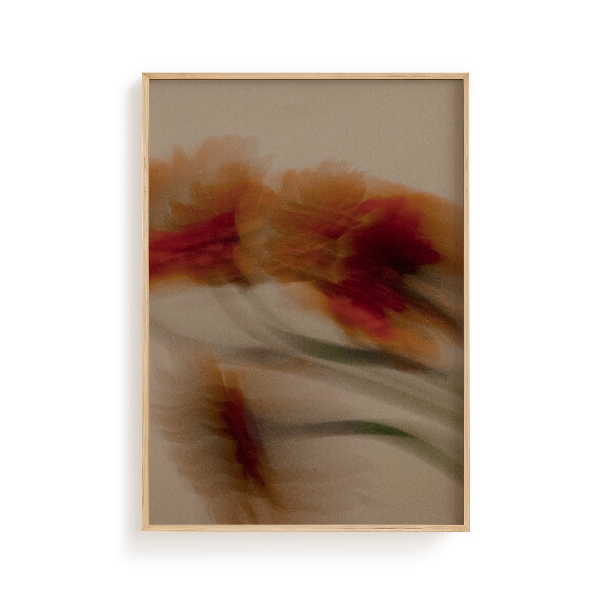 Moody Floral Motion Art Print