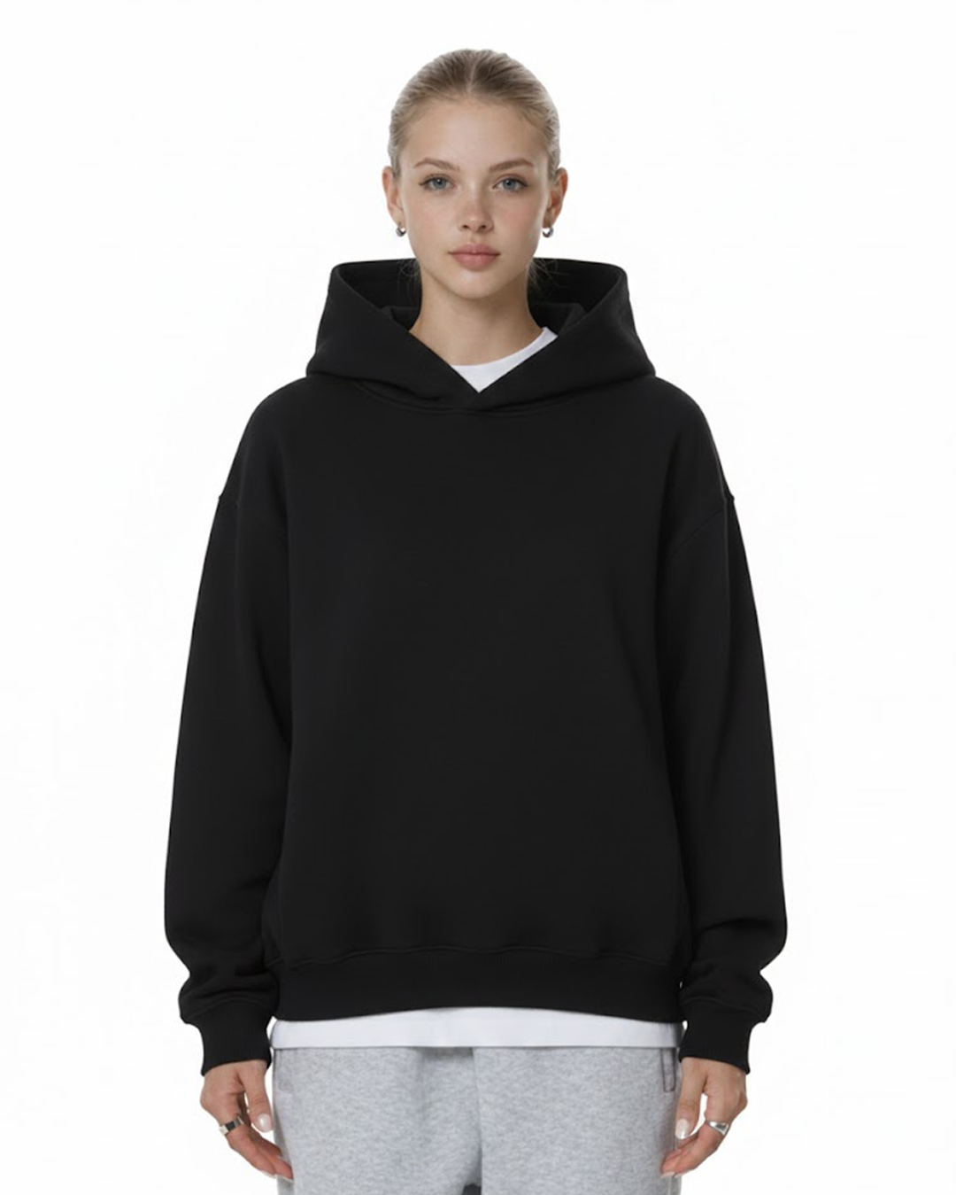 Fleeced Boxy Hoodie