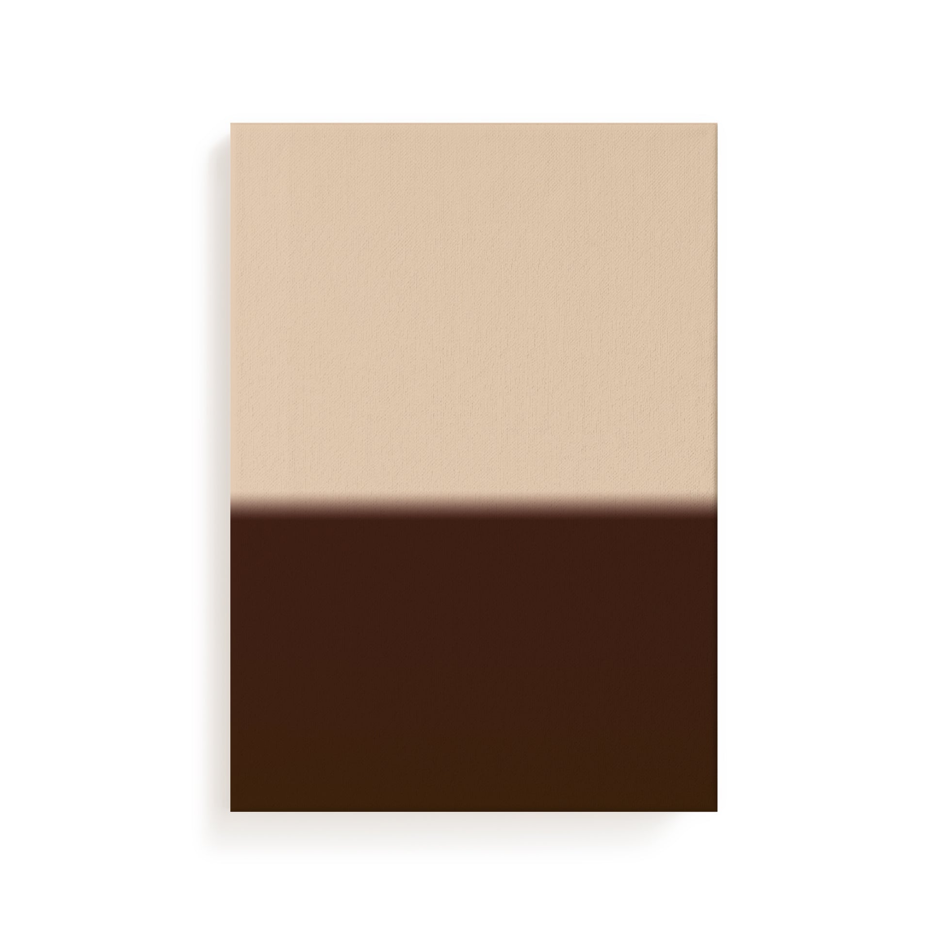 Solar Divide No. 02 | Beige & Brown Abstract Art Print