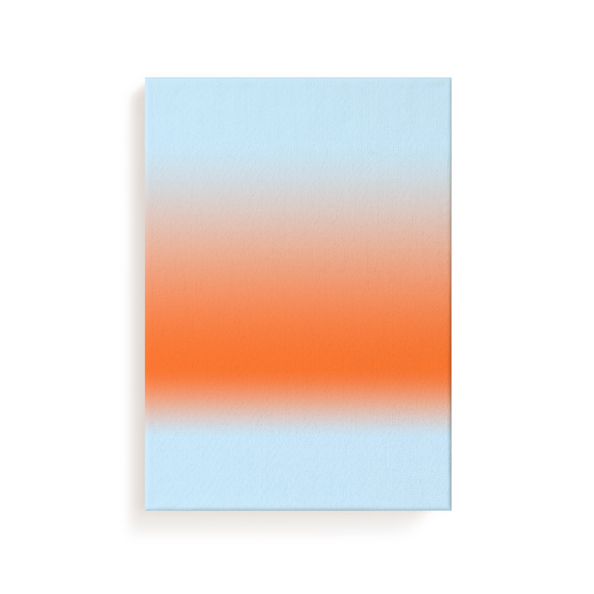 Coastal Horizon | Blue Orange Abstract Art Print