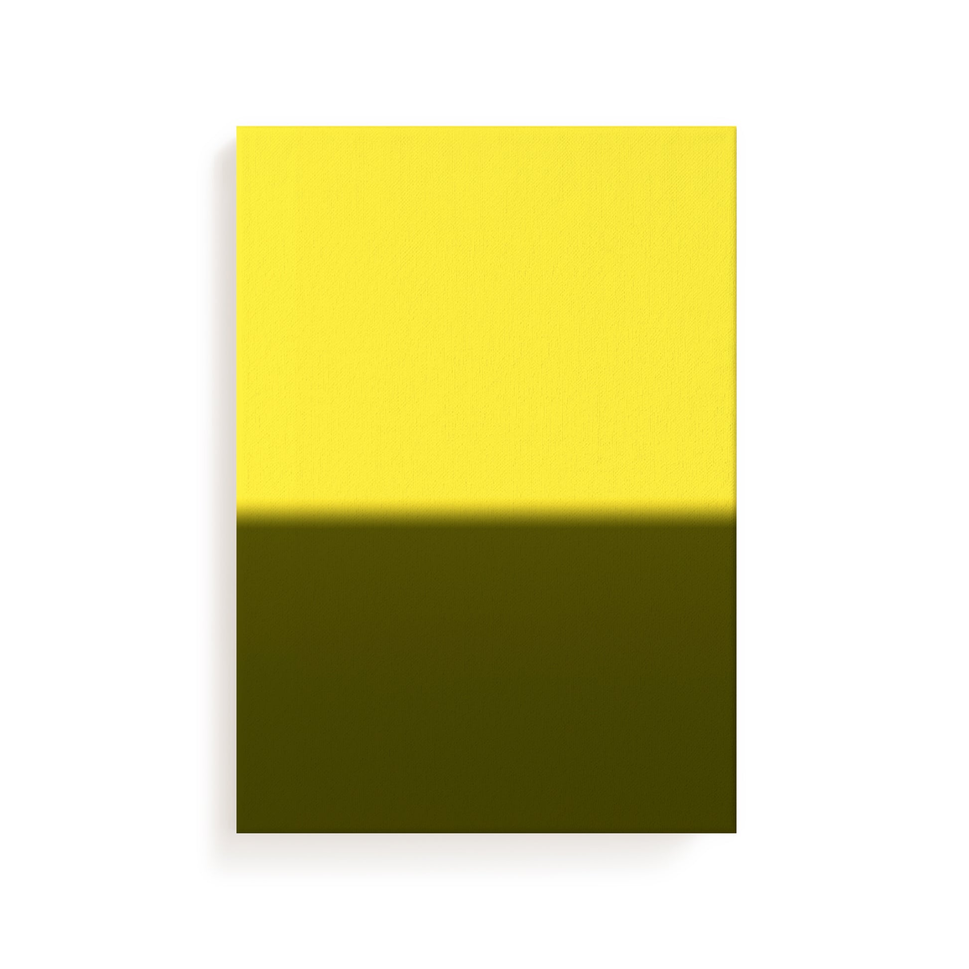 Solar Divide No. 01 | Yellow & Olive Abstract Art Print