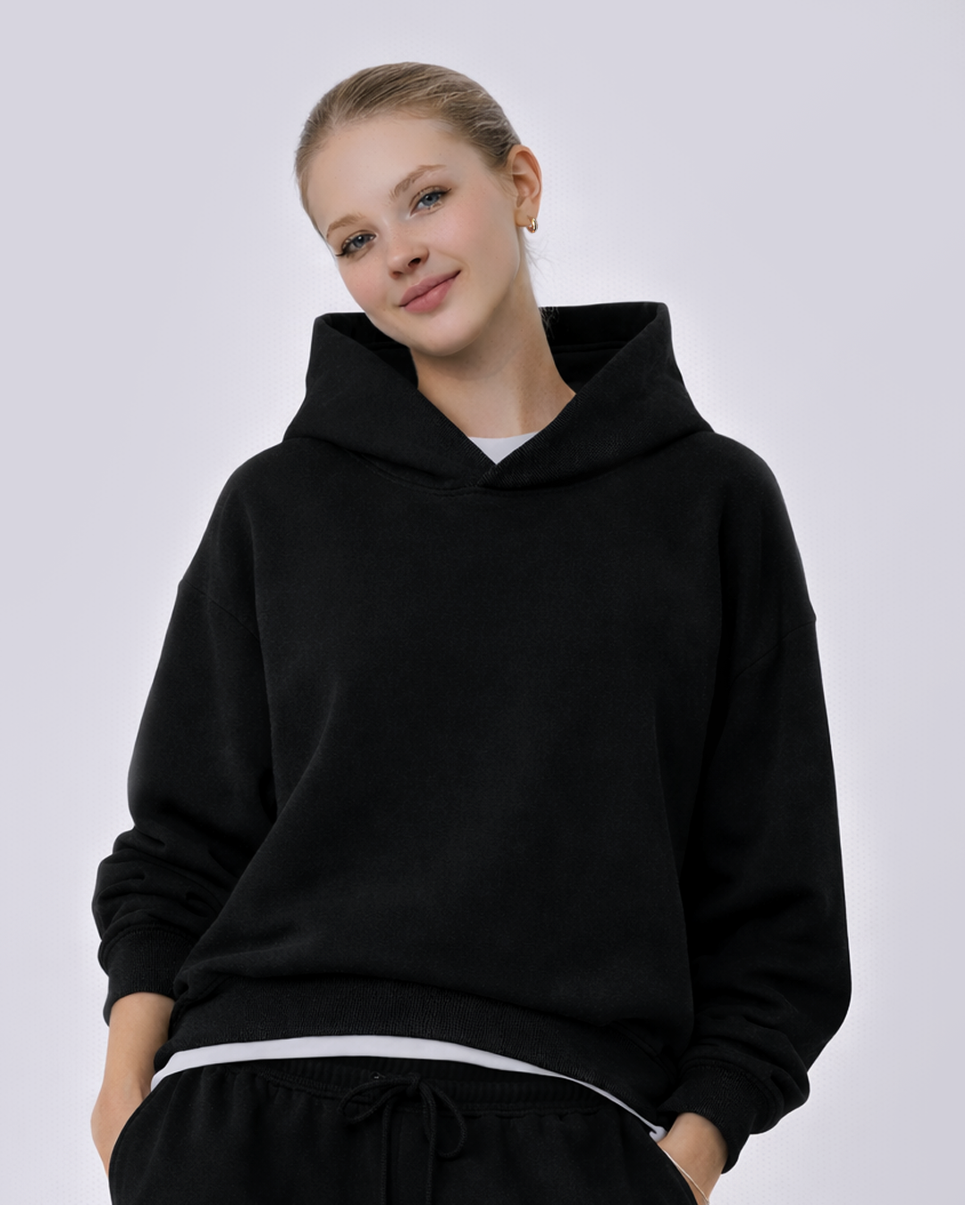 Fleeced Boxy Hoodie