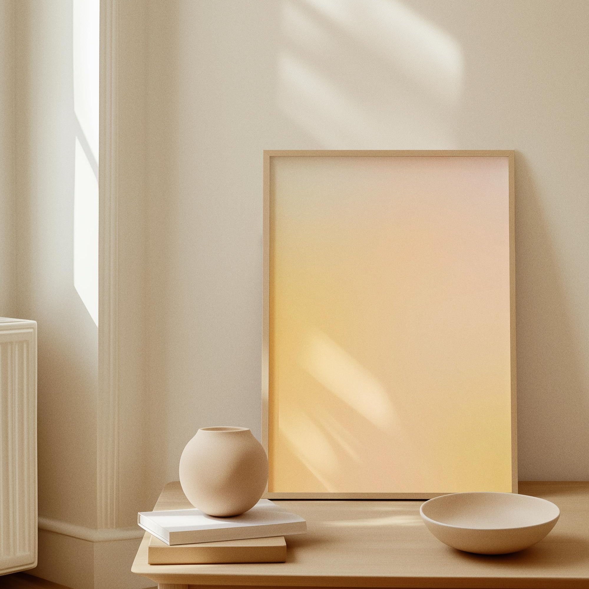 Neutral Beige Abstract Poster (Digital Download)