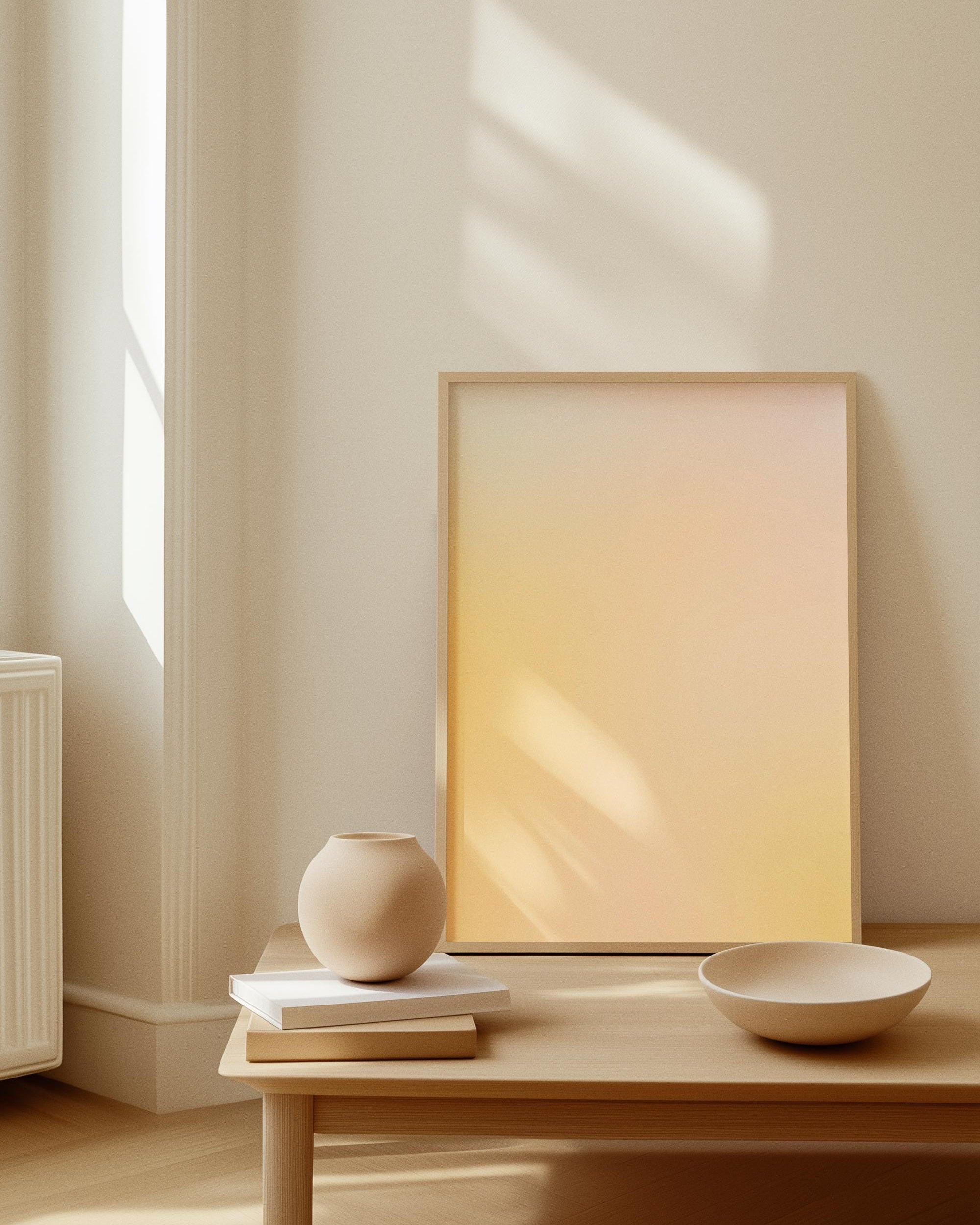 Neutral Beige Abstract Poster (Digital Download)