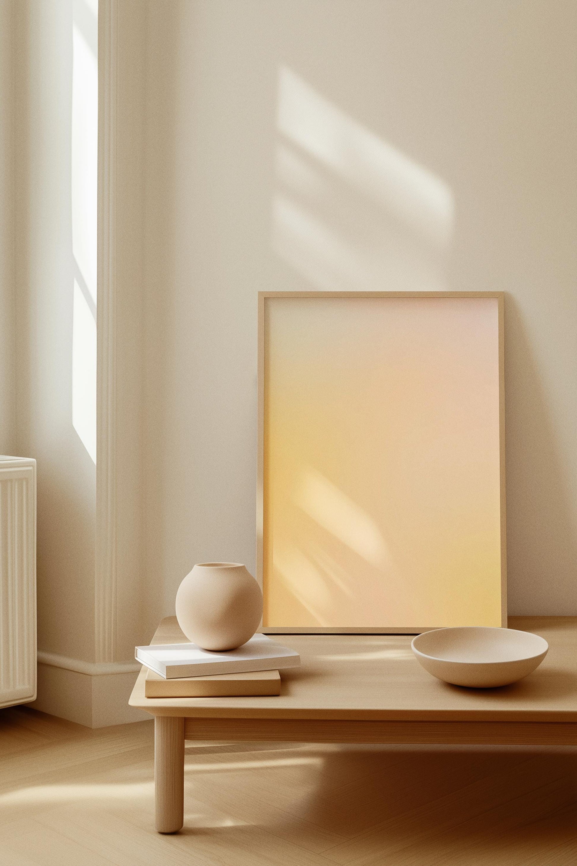 Neutral Beige Abstract Poster (Digital Download)