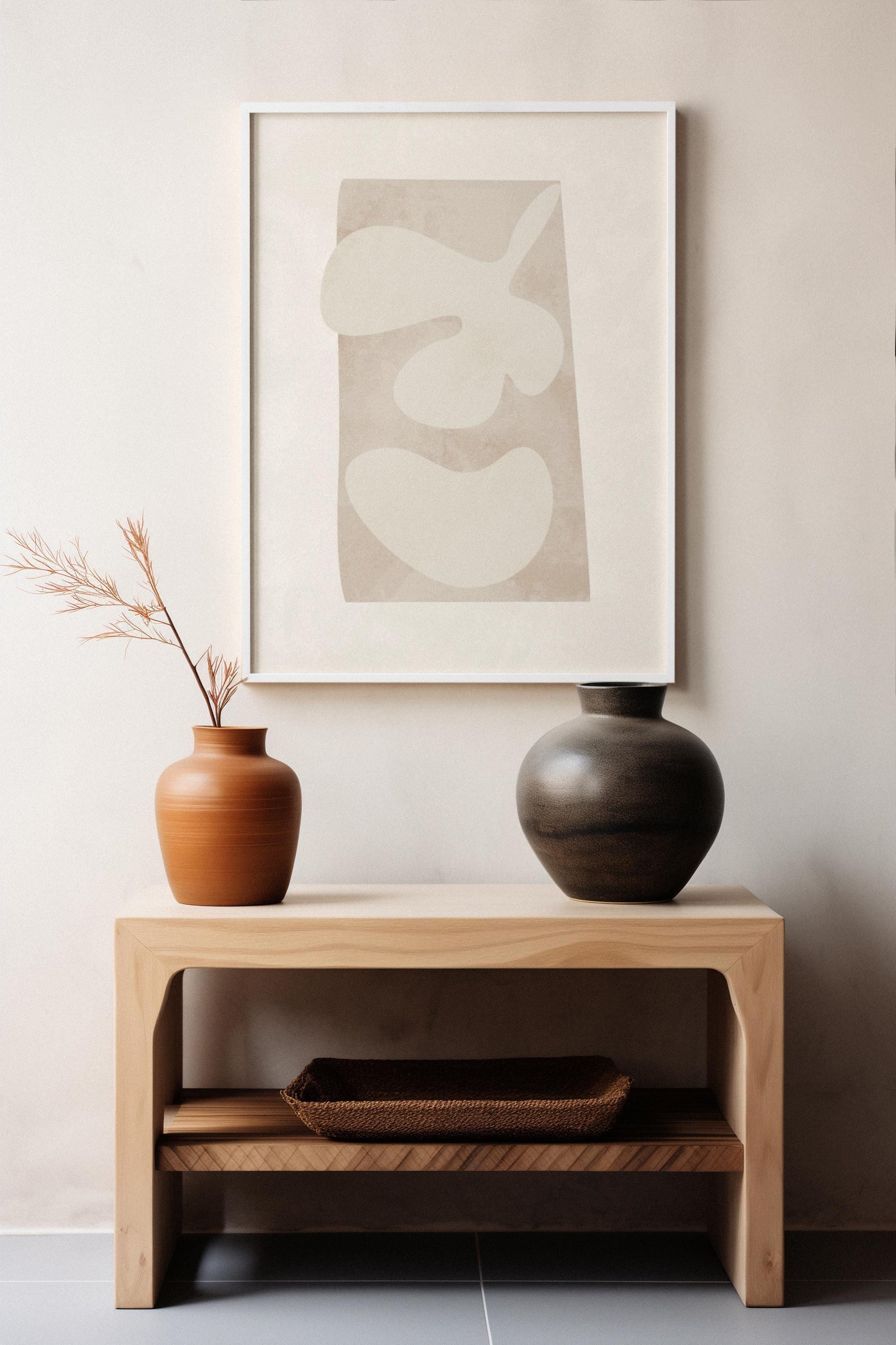 Neutral Organic Abstract Matisse Print (Digital Download)