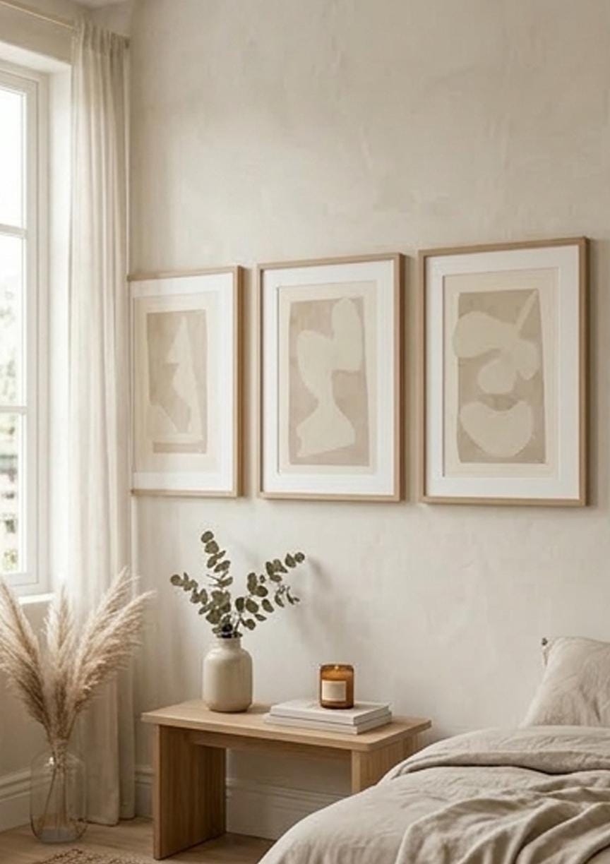 Beige Japandi Gallery Wall Art (Digital Download)