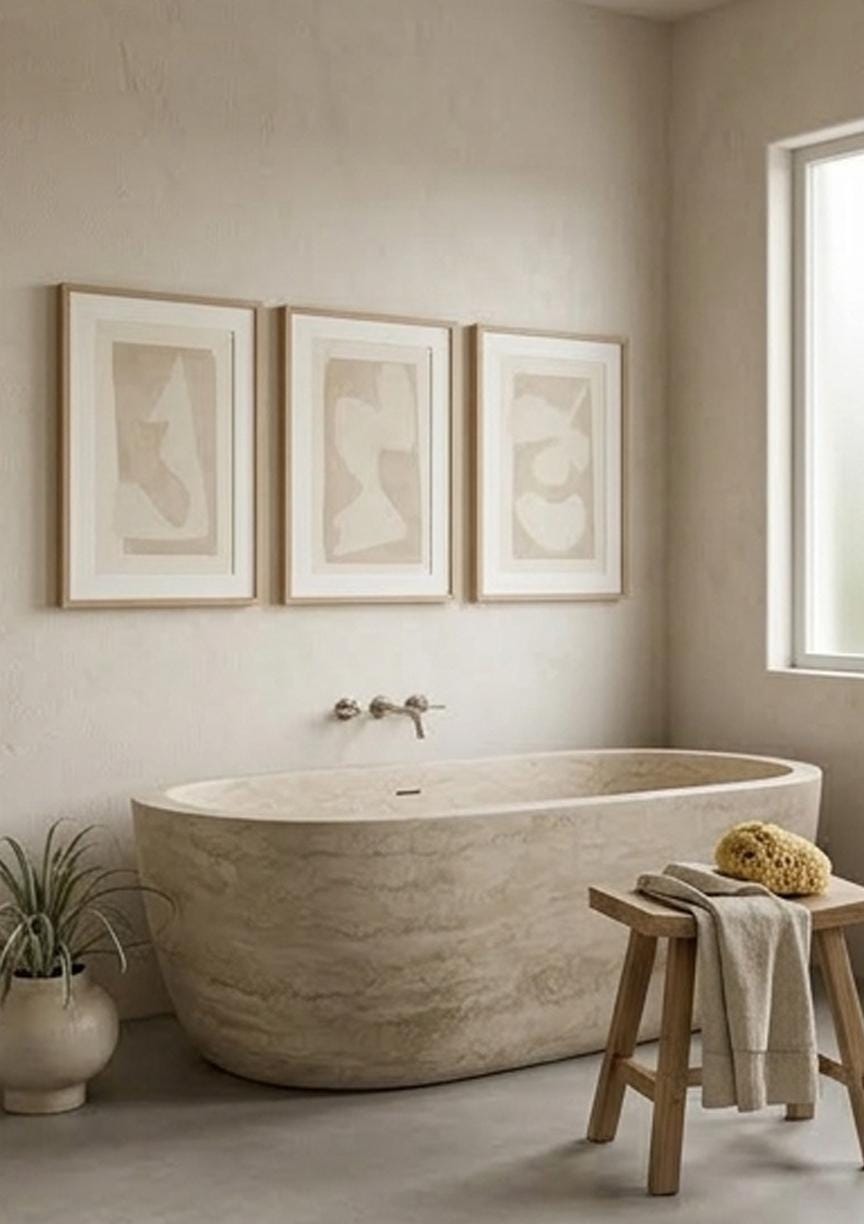 Beige Japandi Gallery Wall Art (Digital Download)