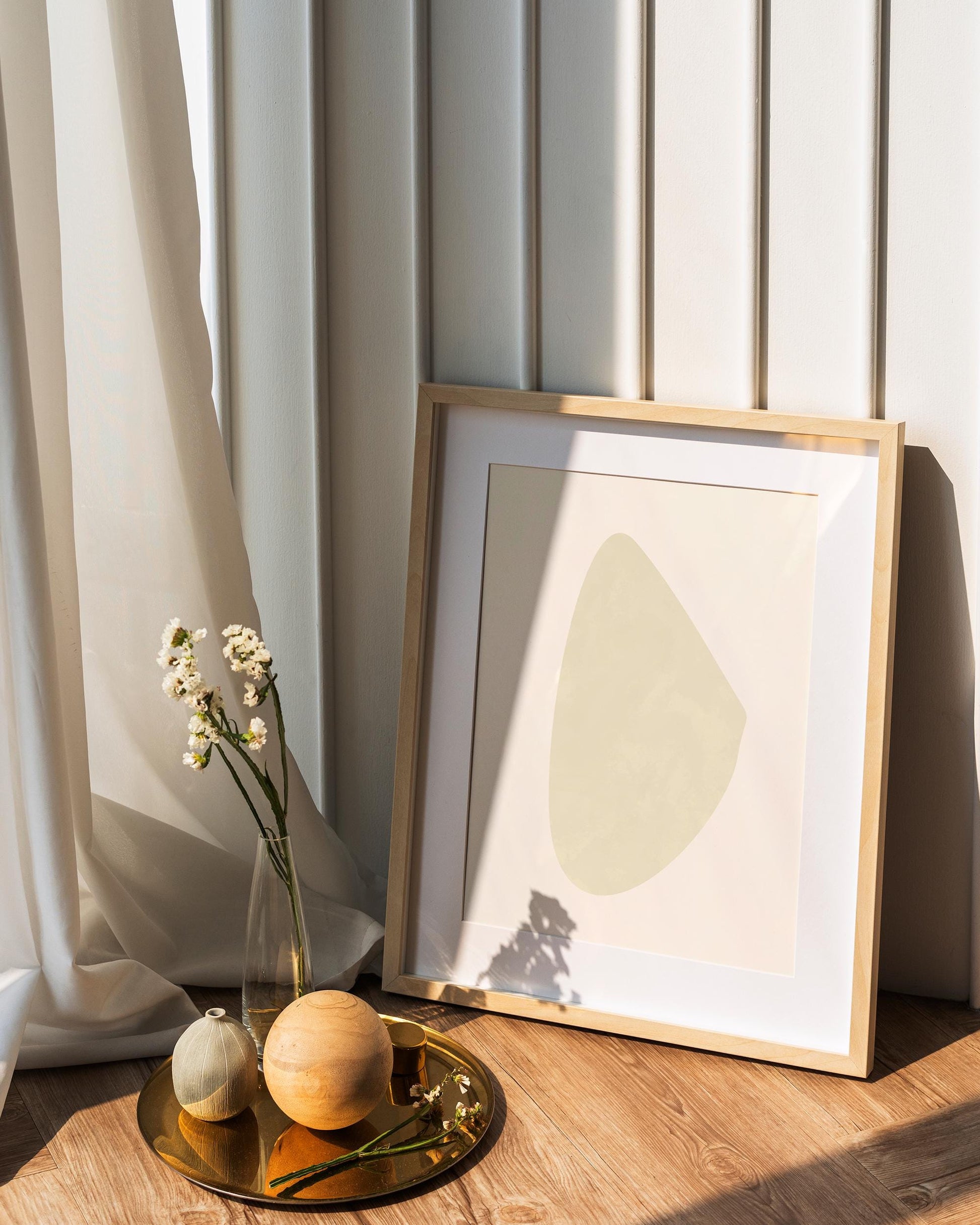 Neutral Abstract Wall Art Set of 2 (Digital Download)