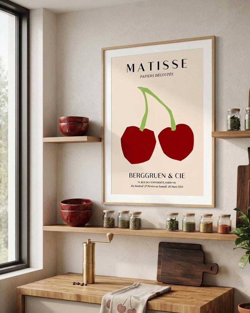 Matisse Inspired Cherry Print (Digital Download)
