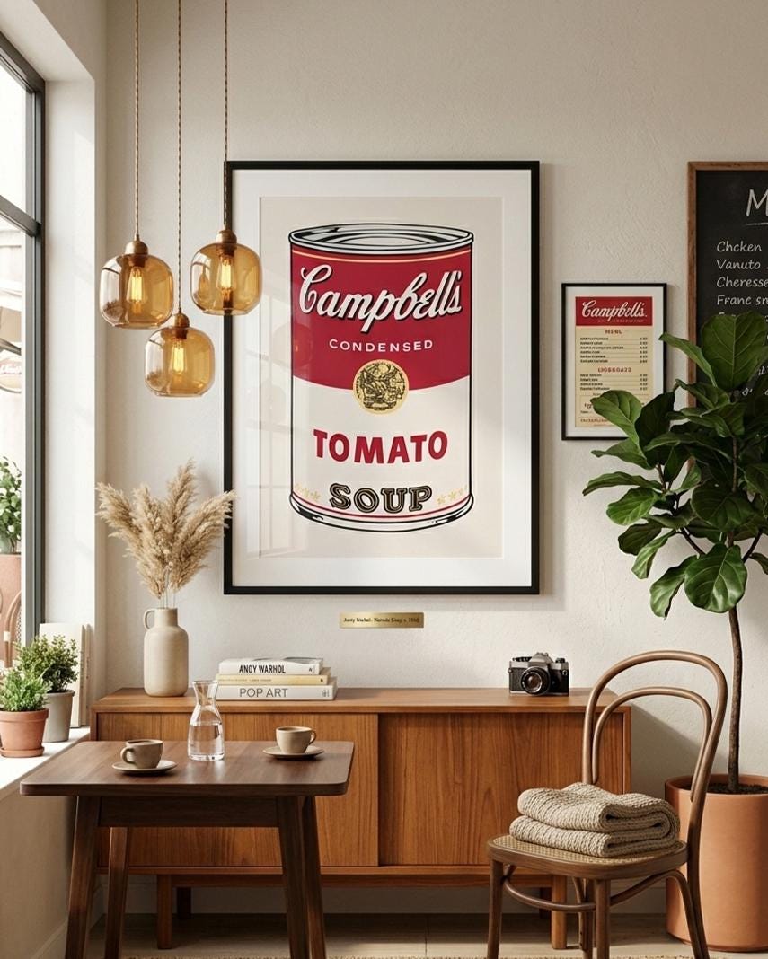Campbell's Tomato Soup Pop Art Print (Digital Download)