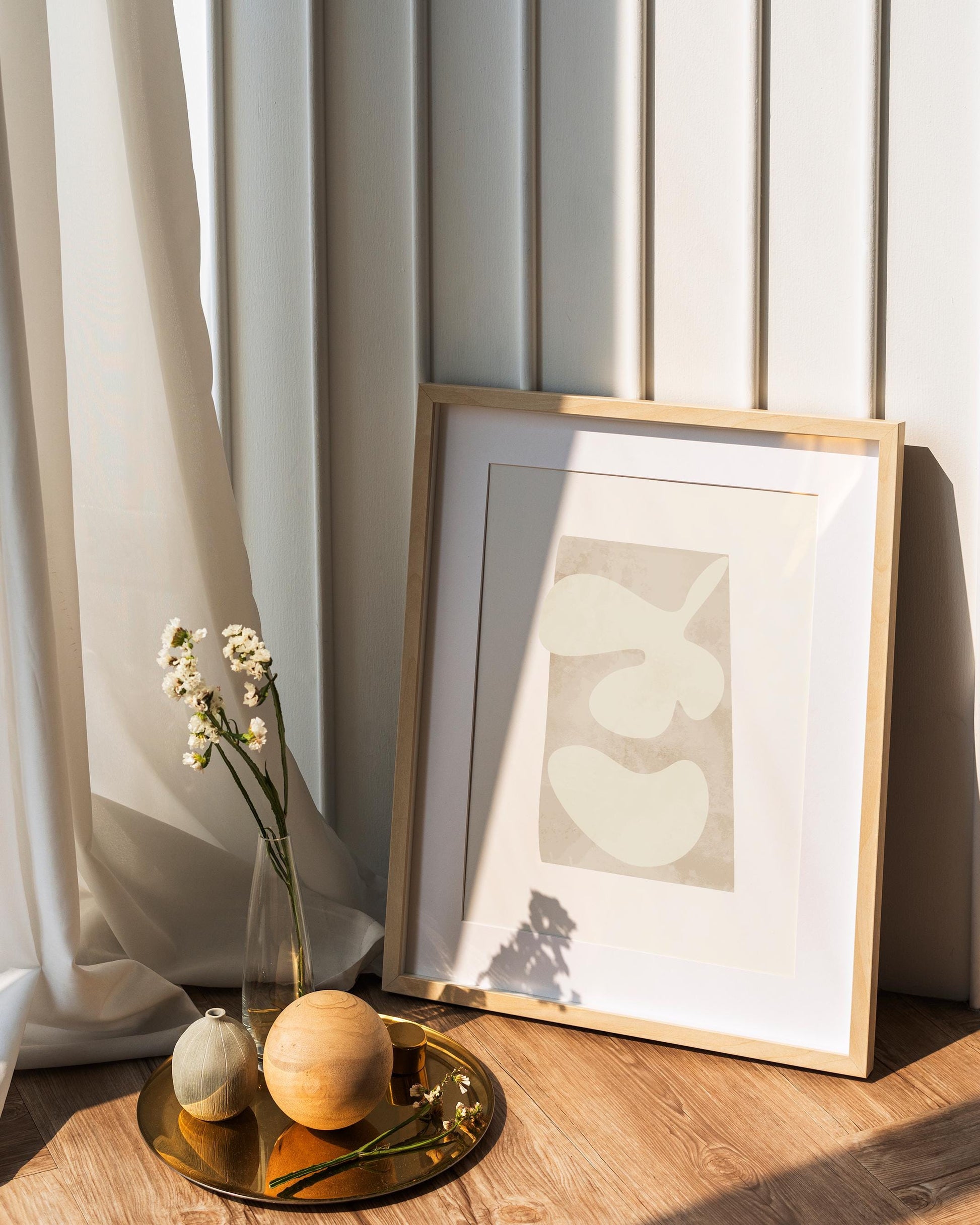 Neutral Organic Abstract Matisse Print (Digital Download)
