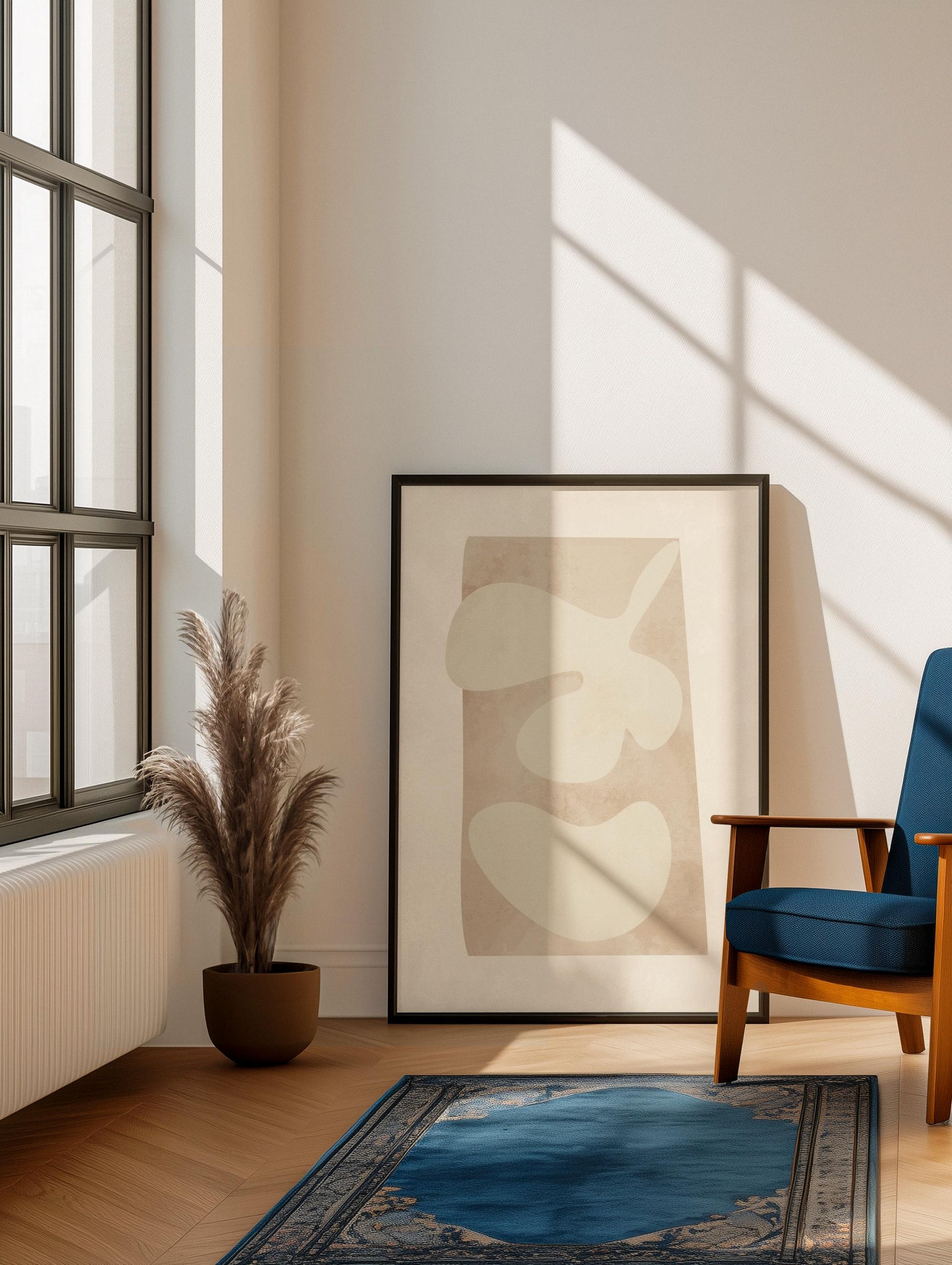 Neutral Organic Abstract Matisse Print (Digital Download)